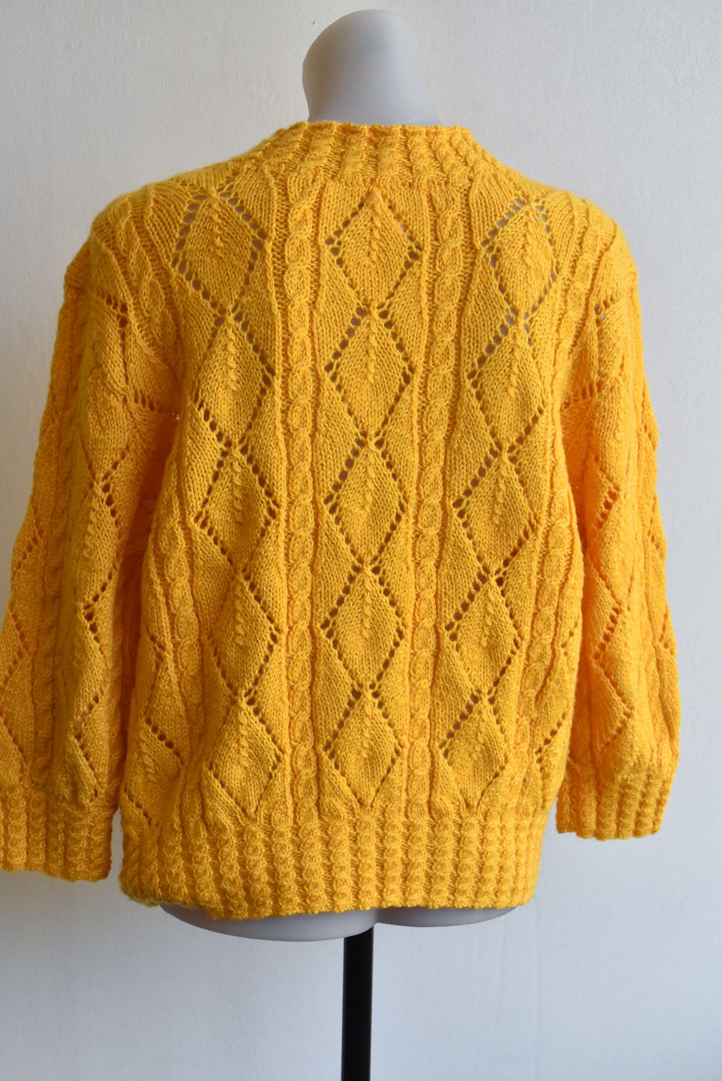 Mustard knitted sweater, M