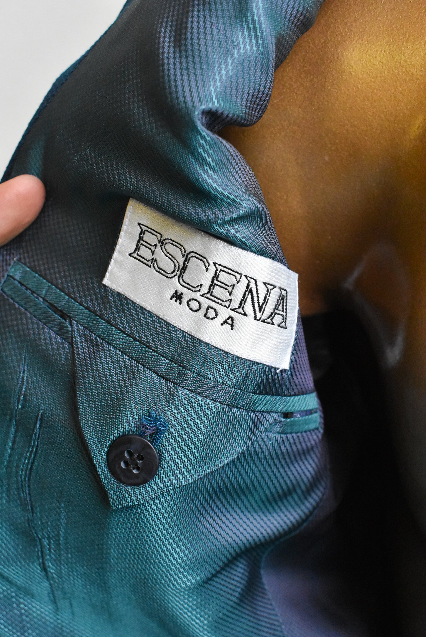 Escena Moda ocean green blazer