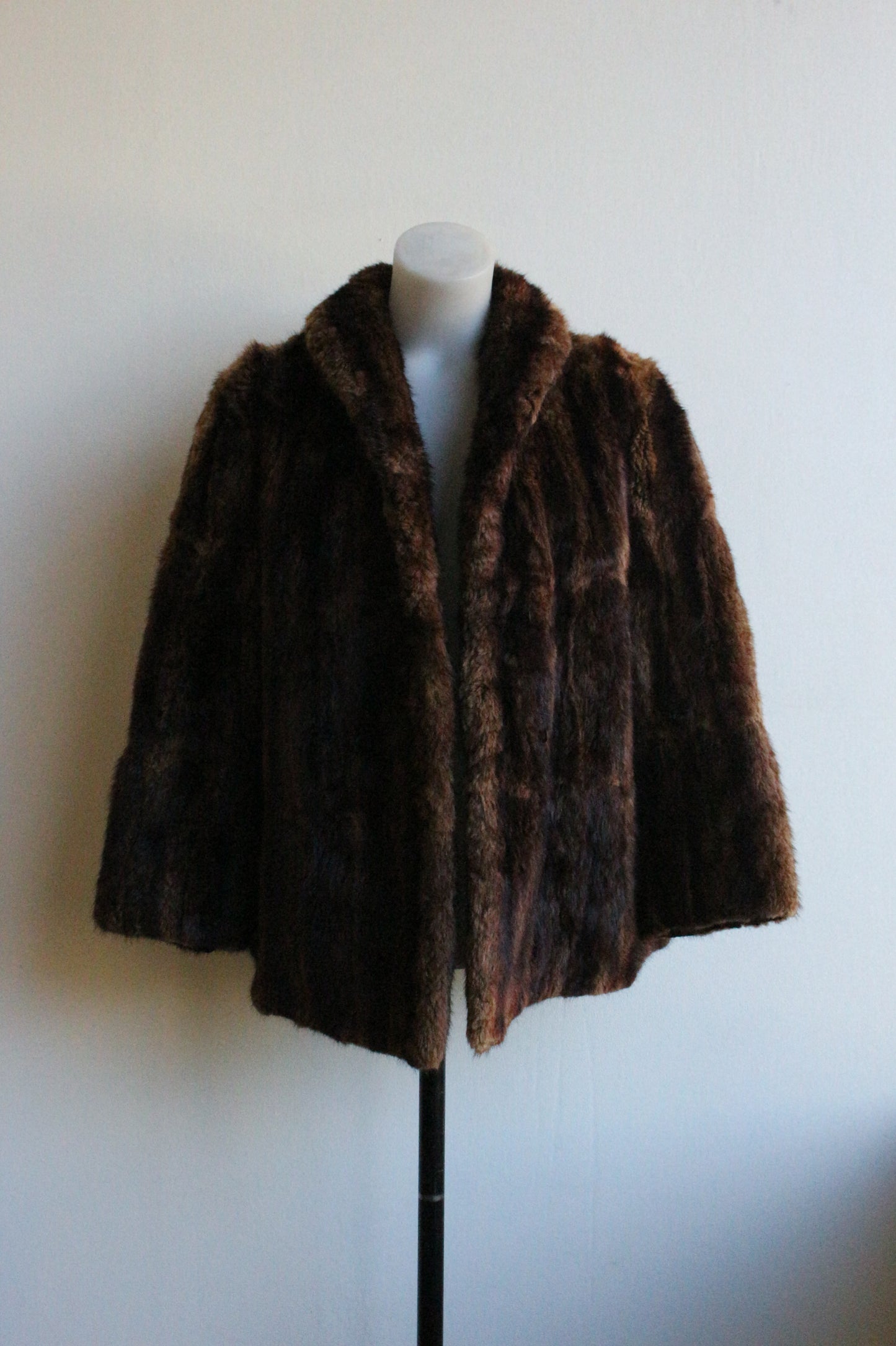 Brown fur jacket
