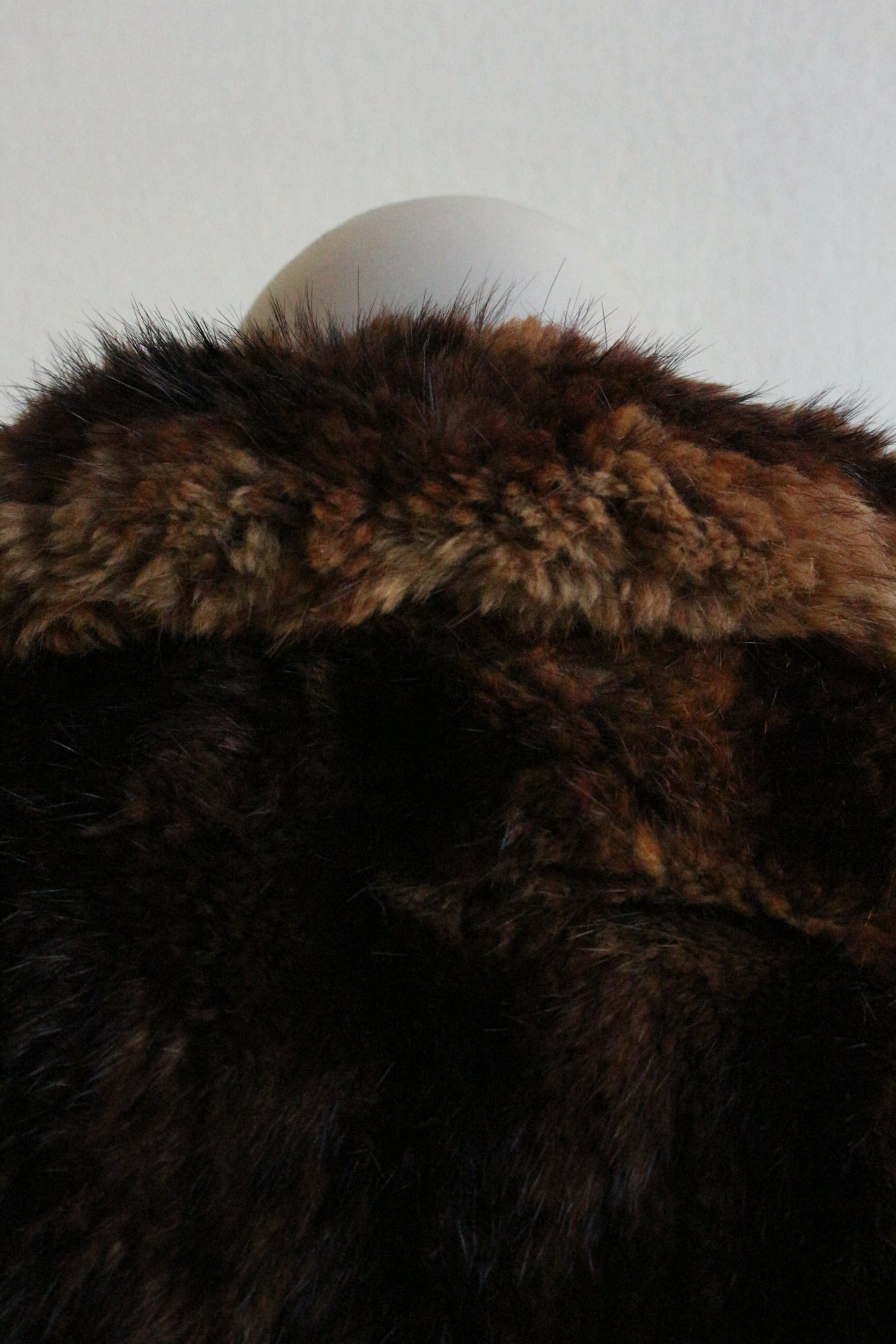 Brown fur jacket