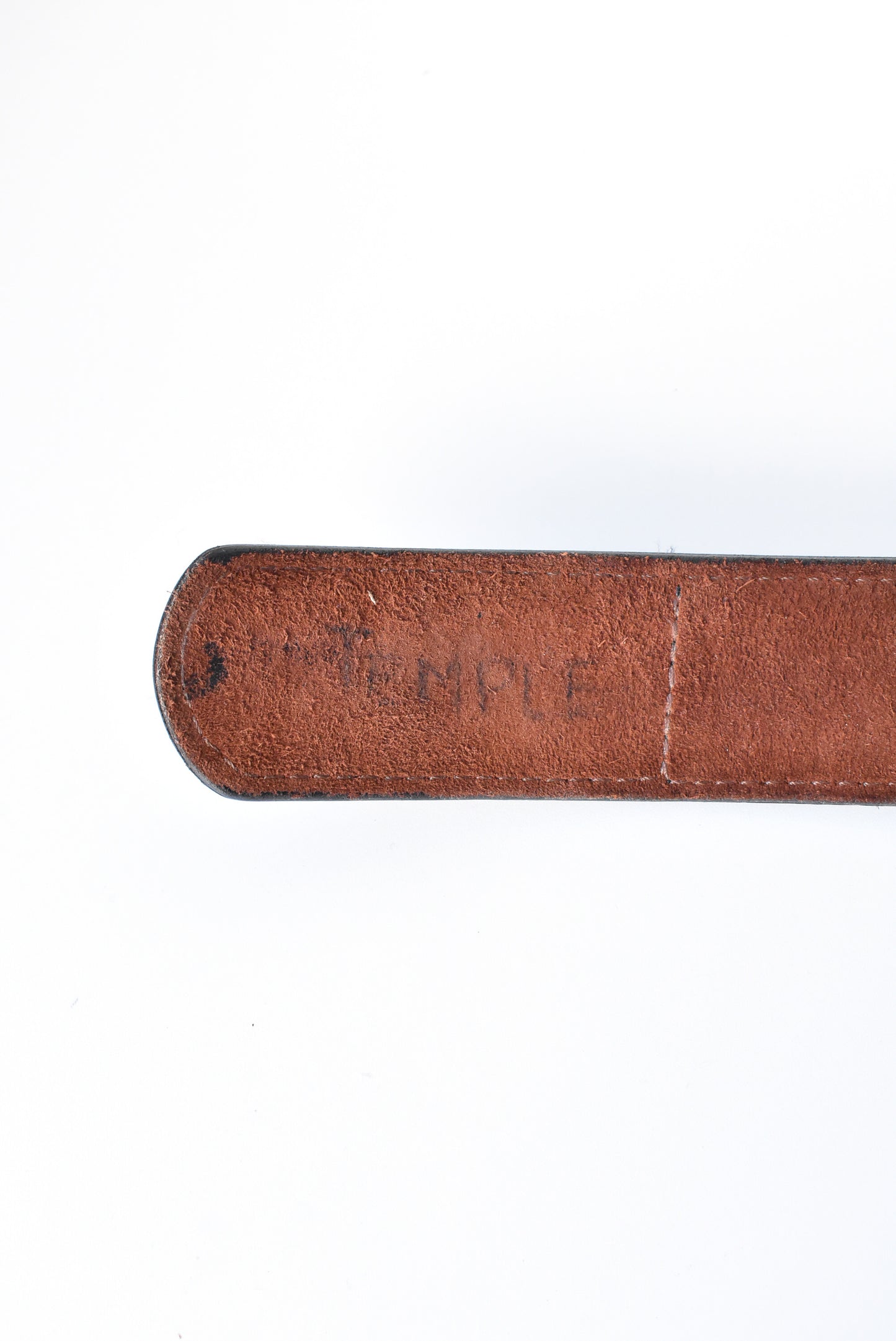 Black leather belt