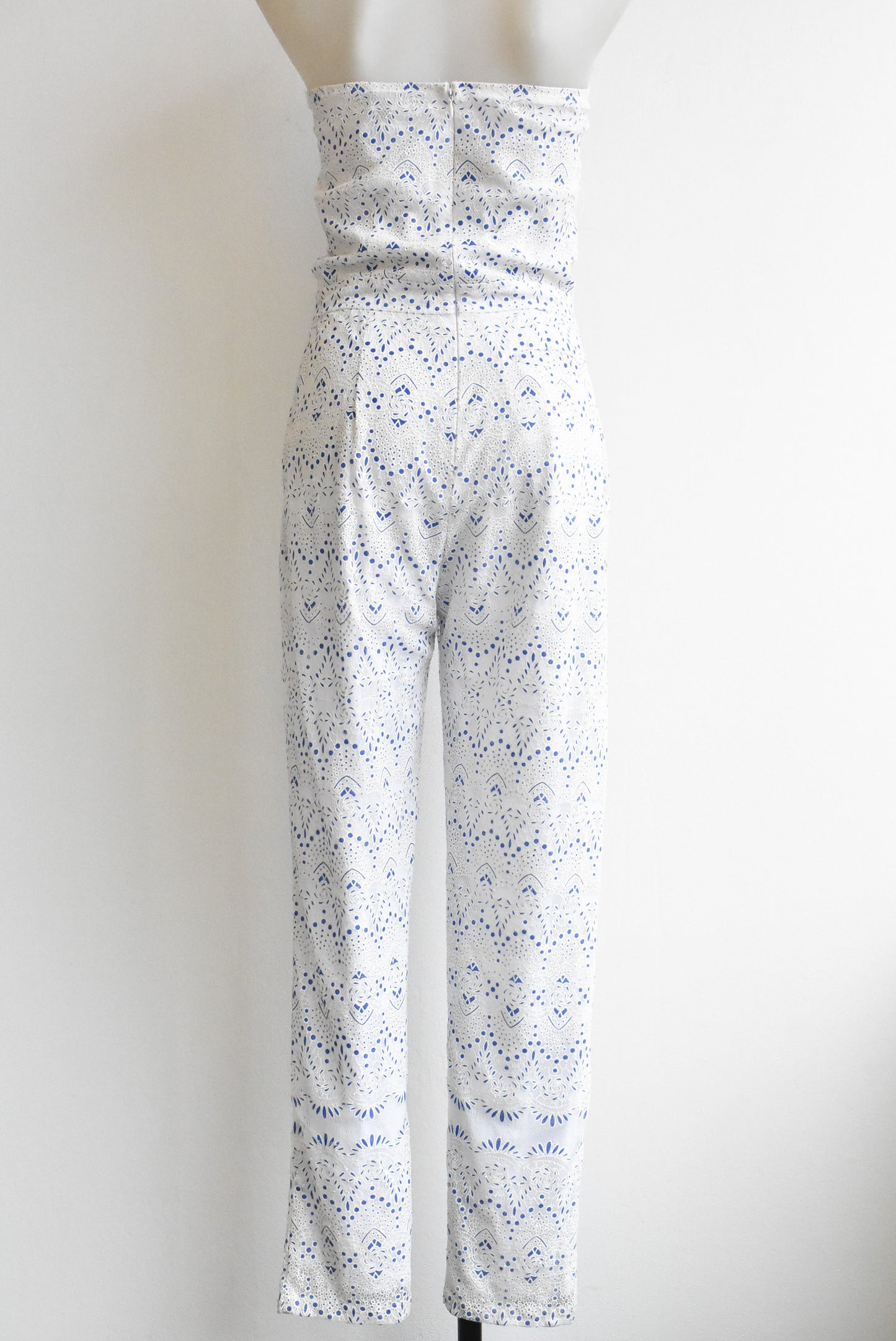 Maurie & Eve strapless lace jumpsuit, size 8