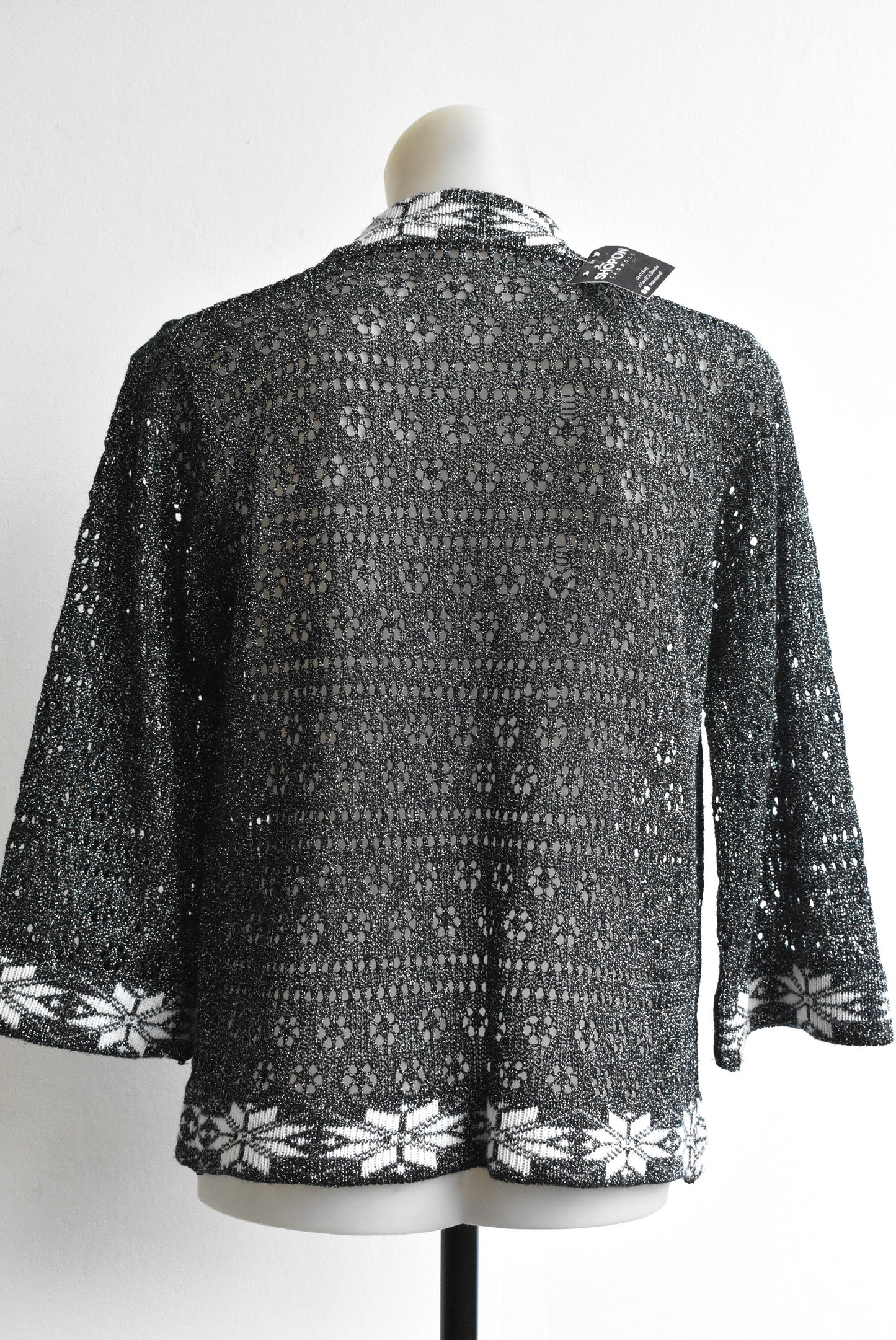 Lurex light jacket with bell sleeves, S