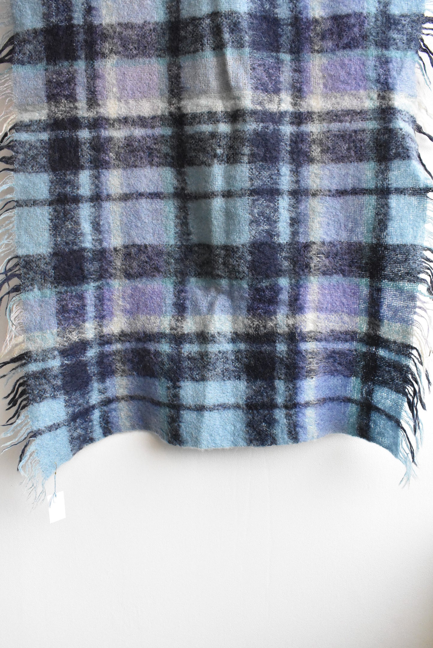 Glentana mohair & wool tartan throw