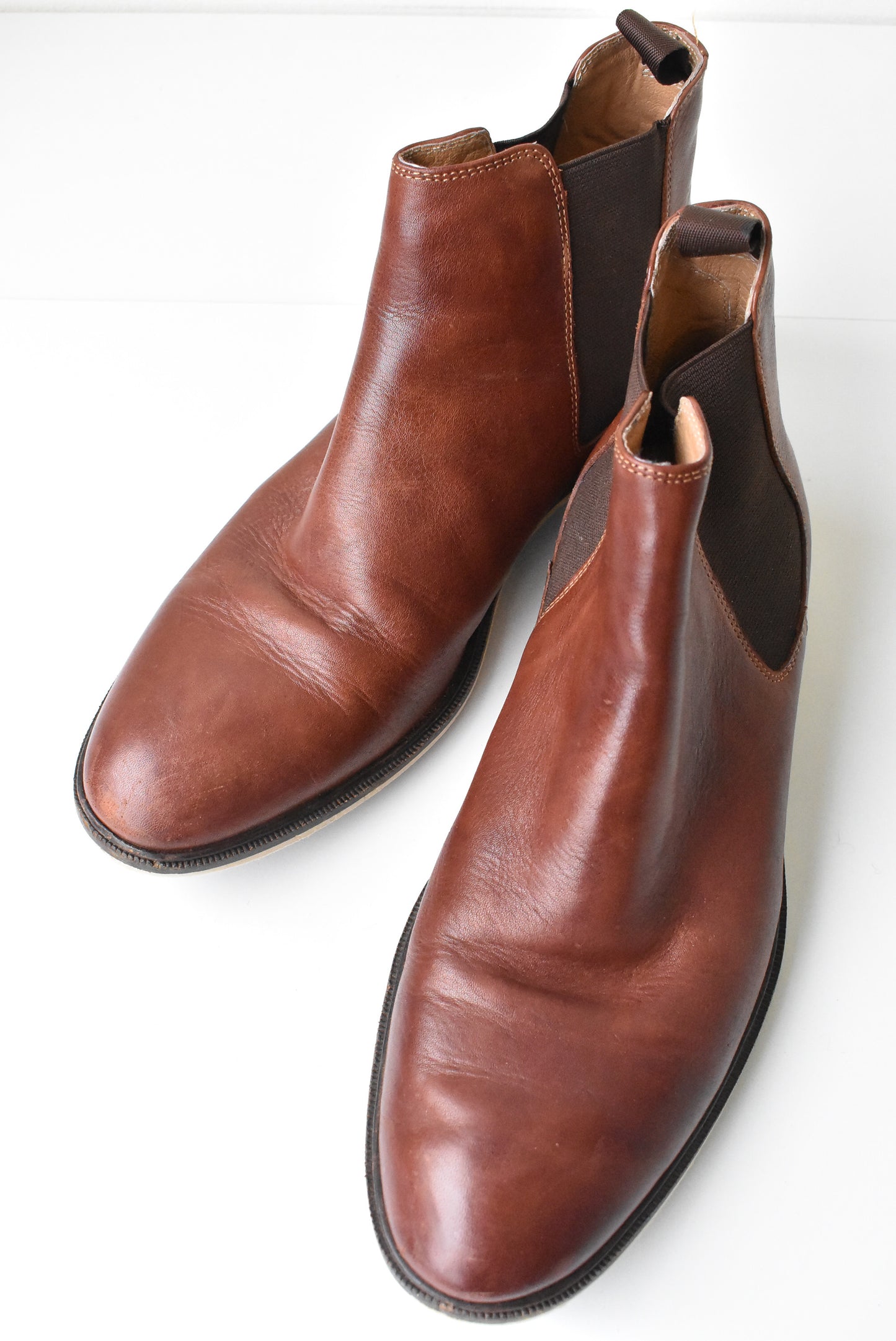 Barkers Mens brown leather boots, size EU 41