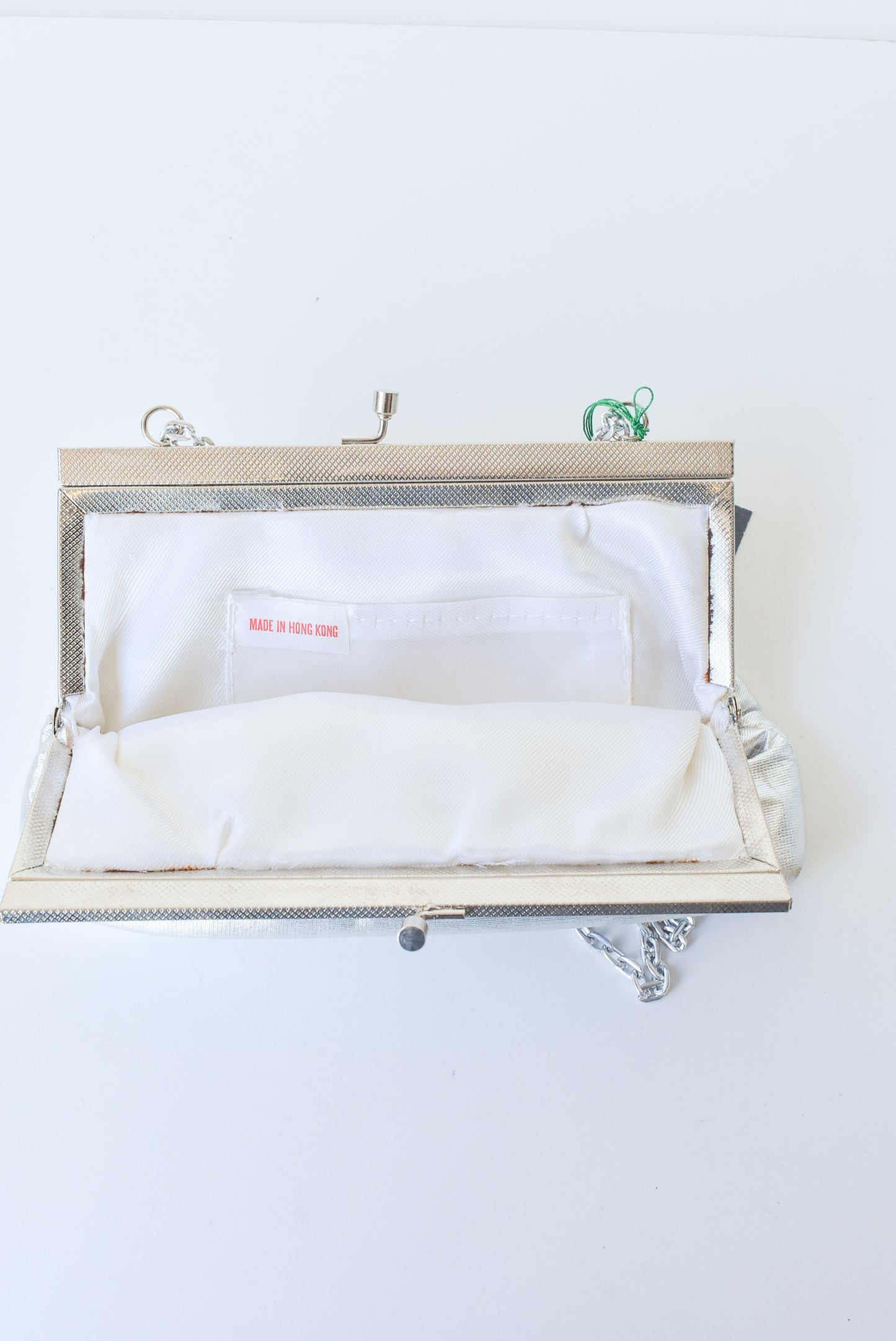Silver evening purse