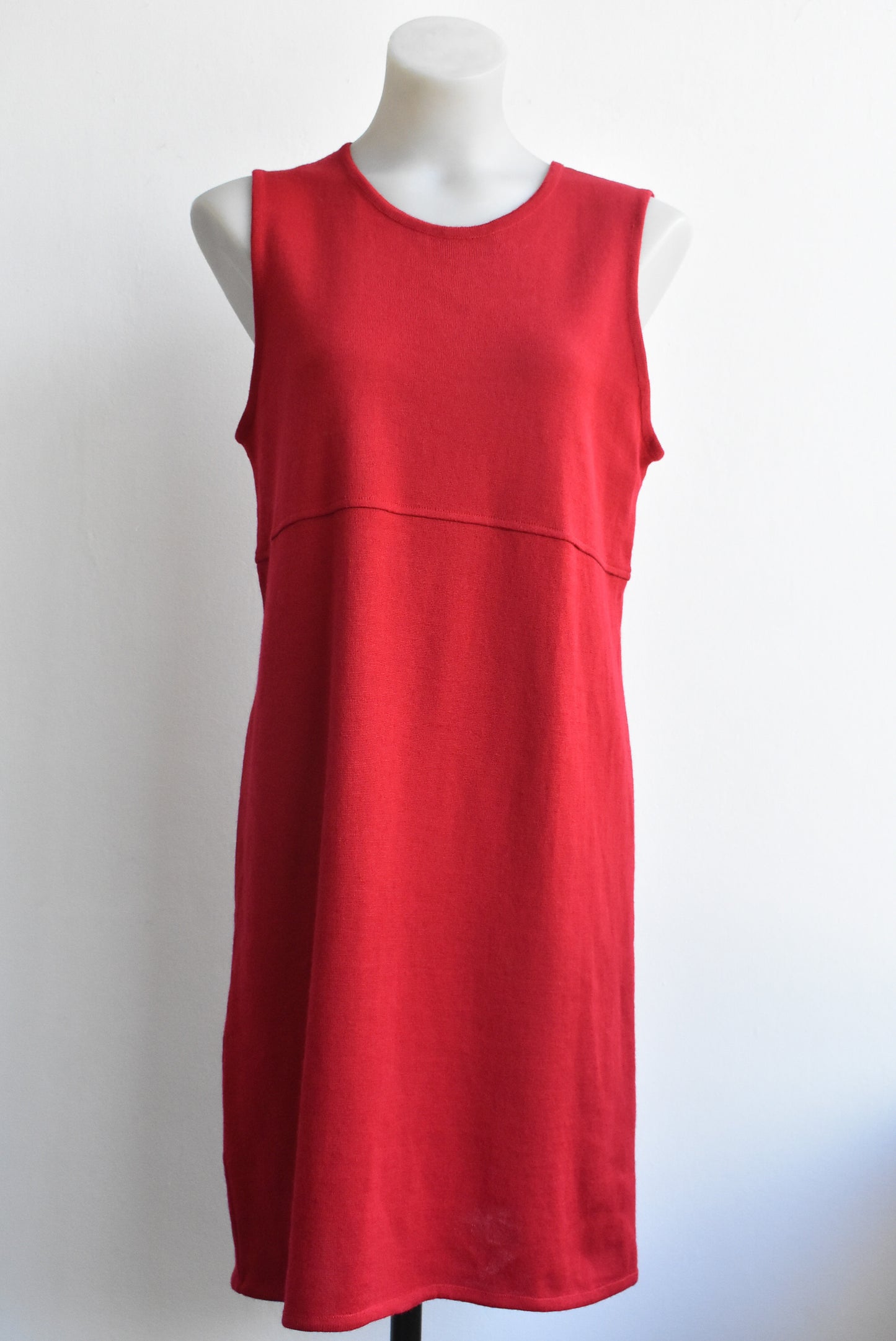 Valerie Stevens 100% Merino Wool shift dress, M