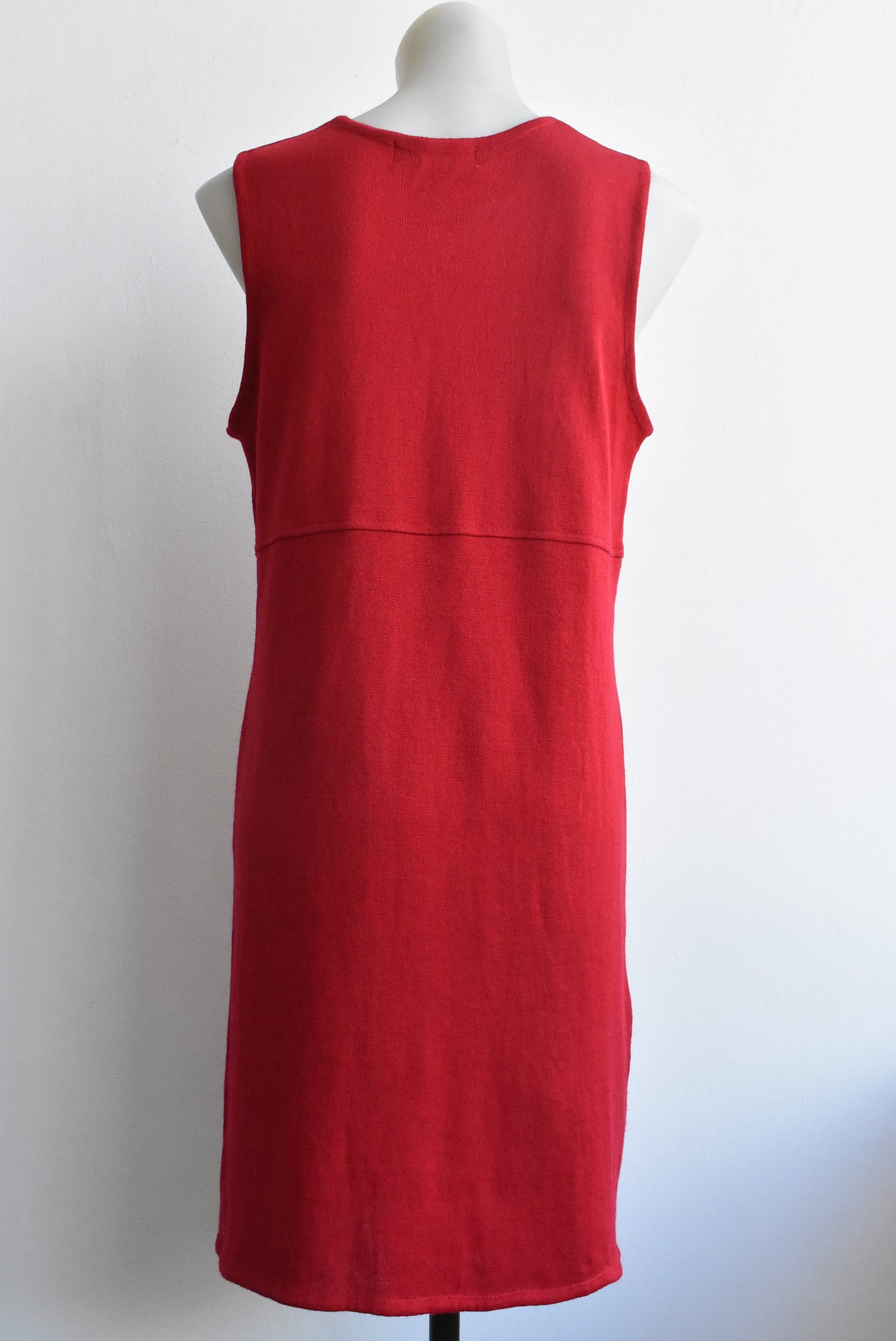 Valerie Stevens 100% Merino Wool shift dress, M