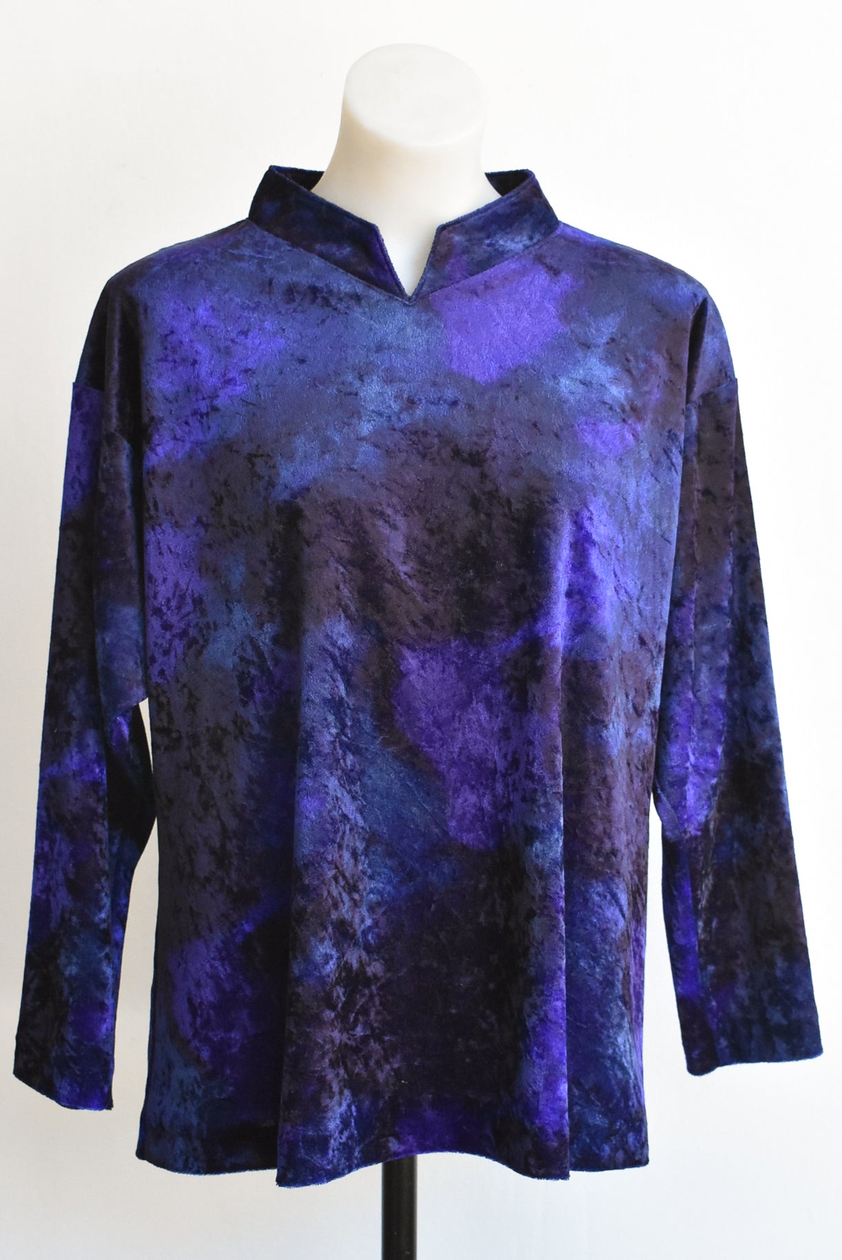 Fieke purple velvet top, M/L