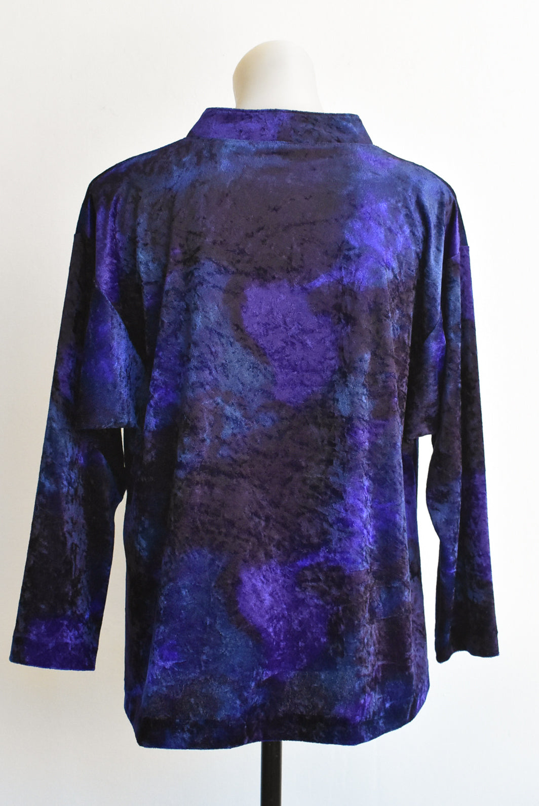 Fieke purple velvet top, M/L