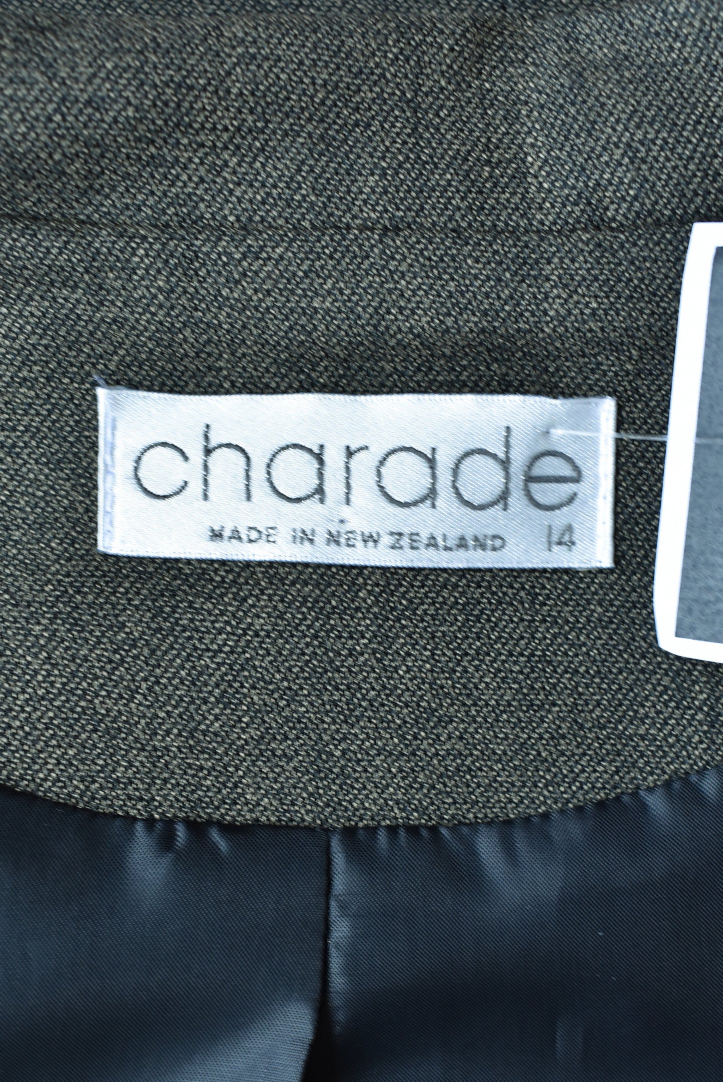 Charade dark blazer, size 14