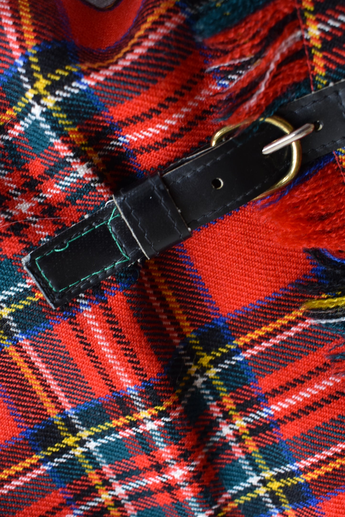 Gorray red tartan kilted skirt