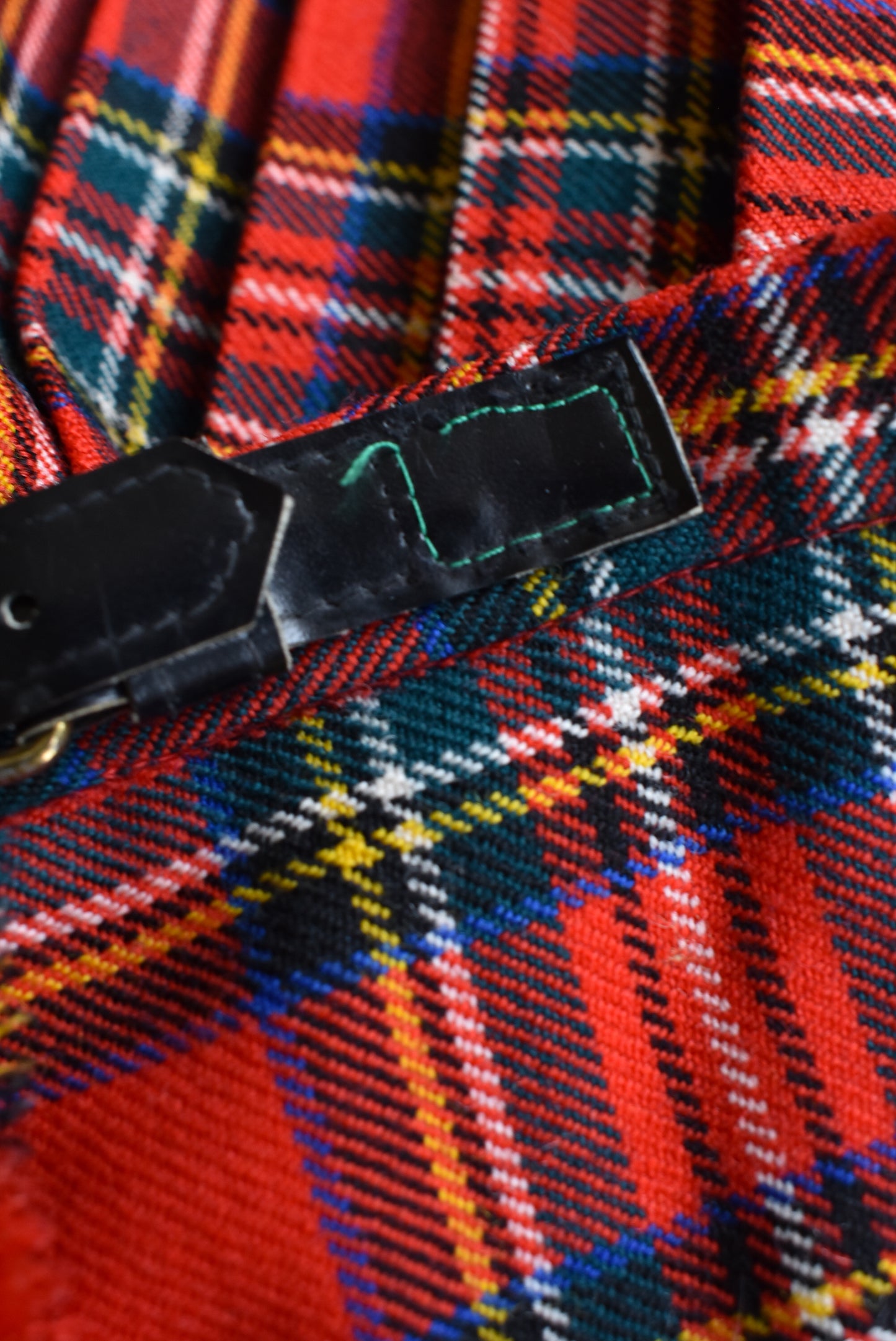 Gorray red tartan kilted skirt