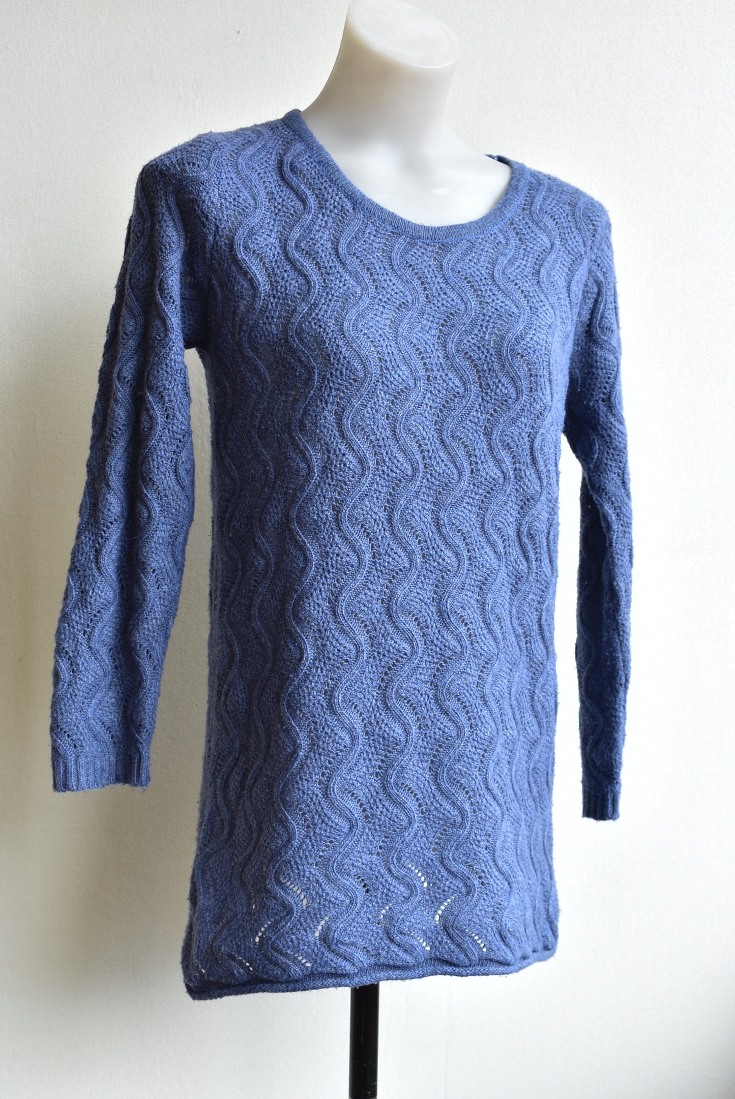 Paper Scissors purple knit texture top