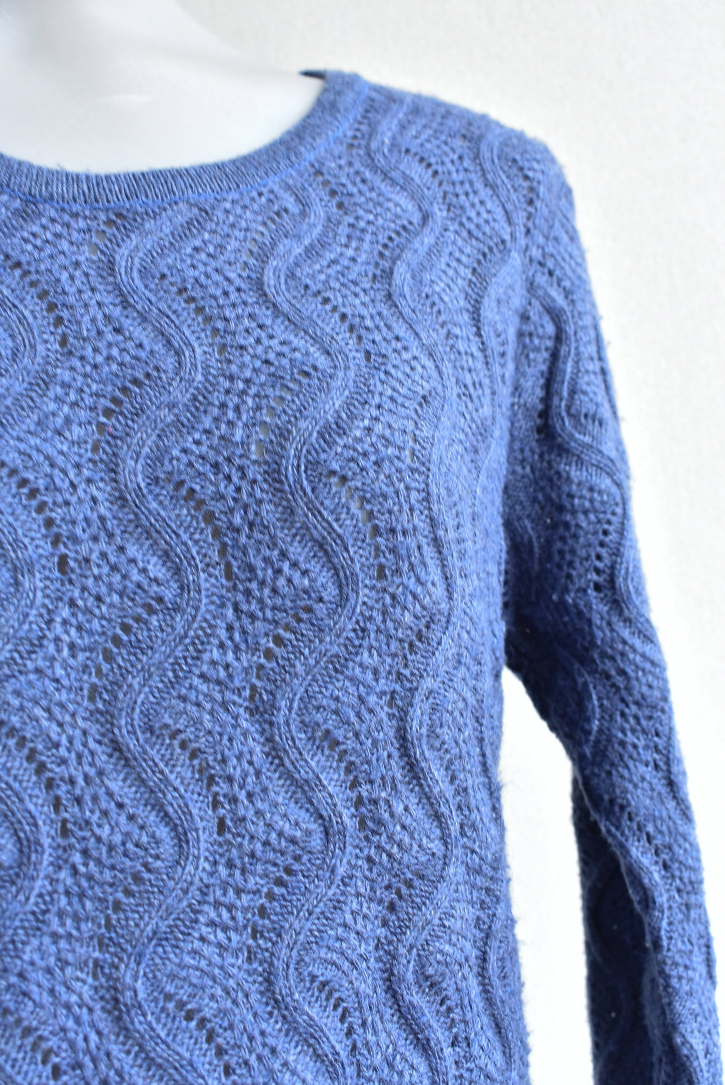 Paper Scissors purple knit texture top