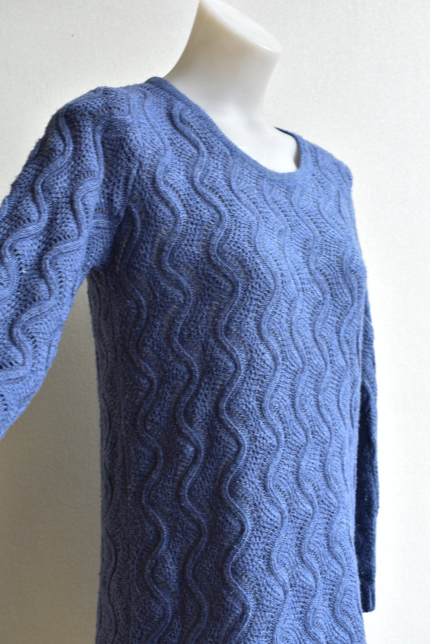 Paper Scissors purple knit texture top
