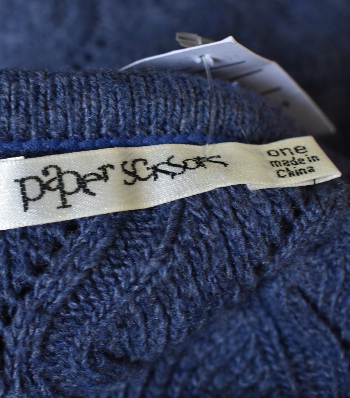 Paper Scissors purple knit texture top