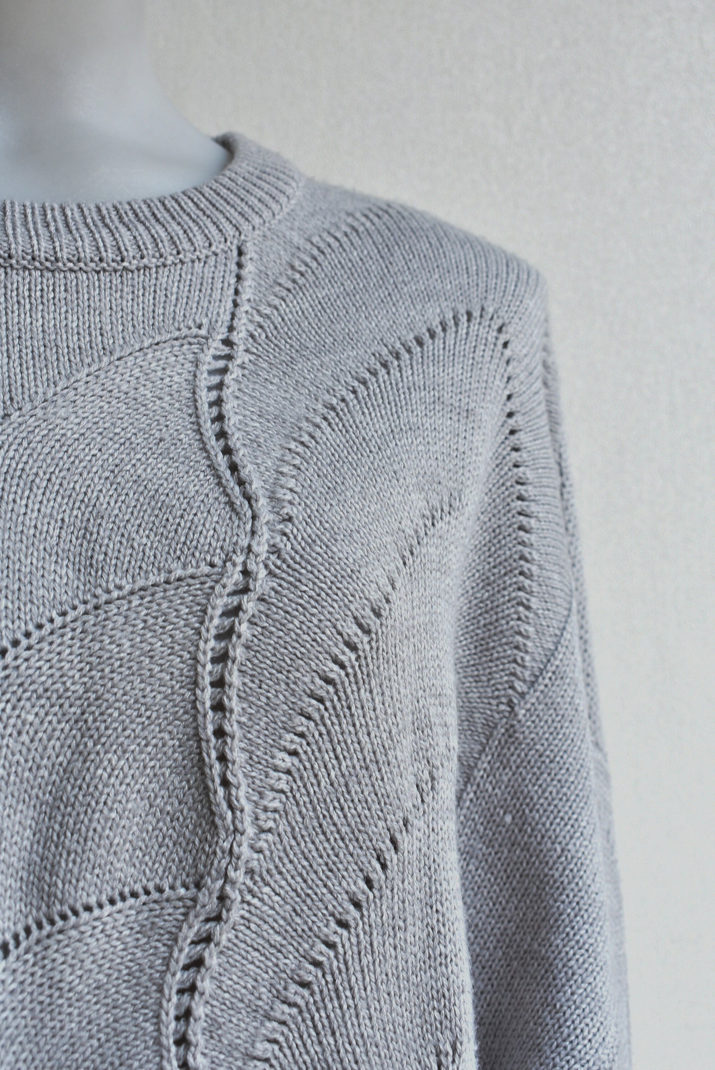 Spirit grey knit-texture top, size 18