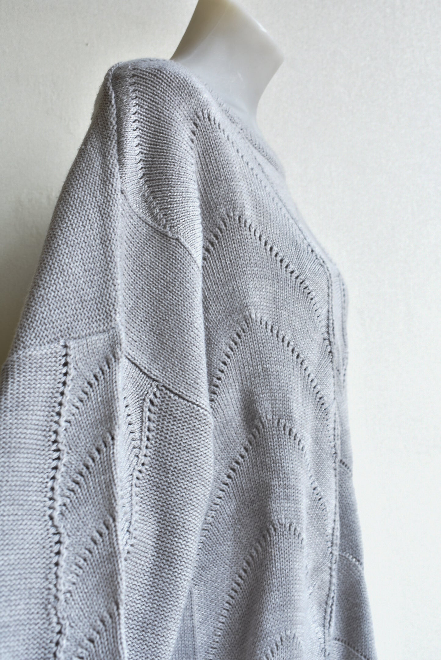 Spirit grey knit-texture top, size 18
