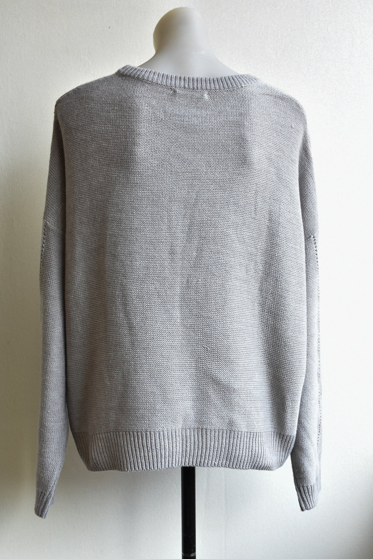 Spirit grey knit-texture top, size 18