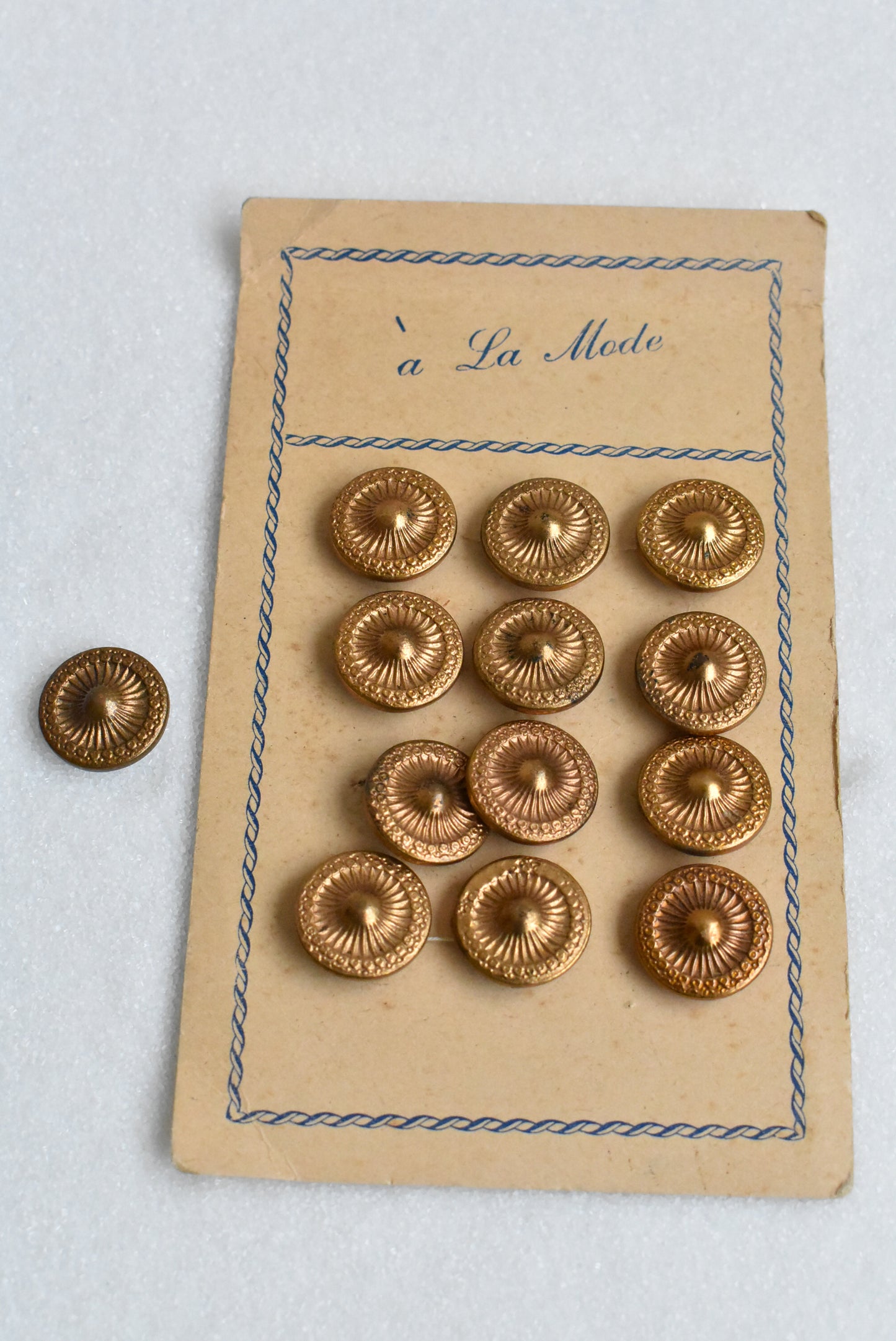 Fancy vintage French buttons