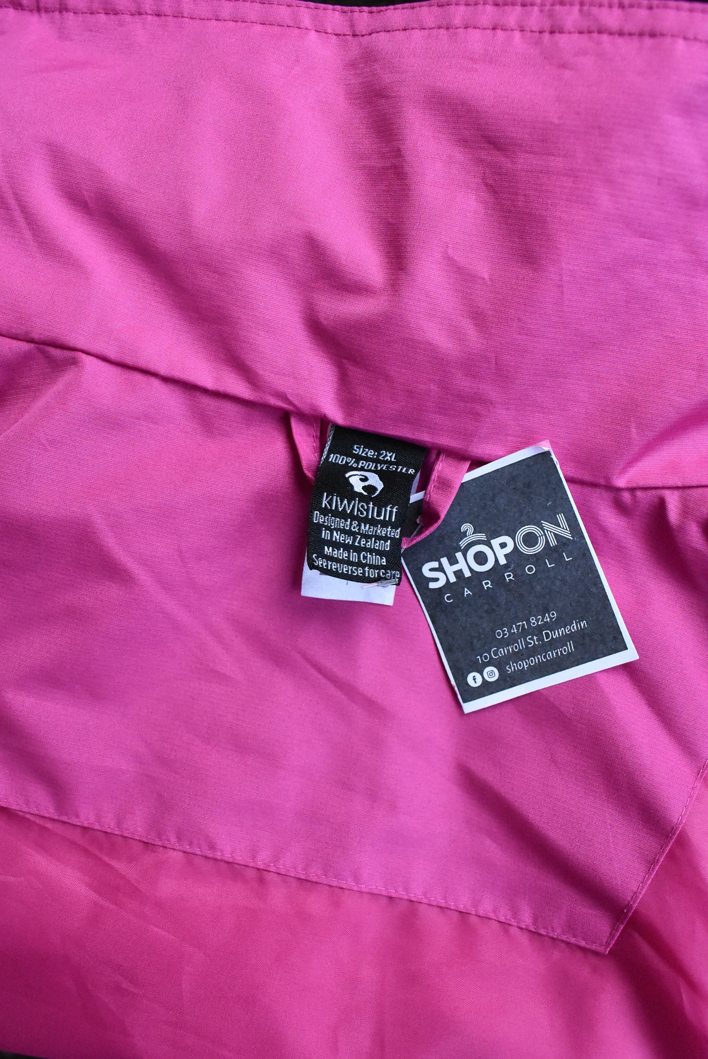 Kiwistuff cerise rain jacket, 2XL
