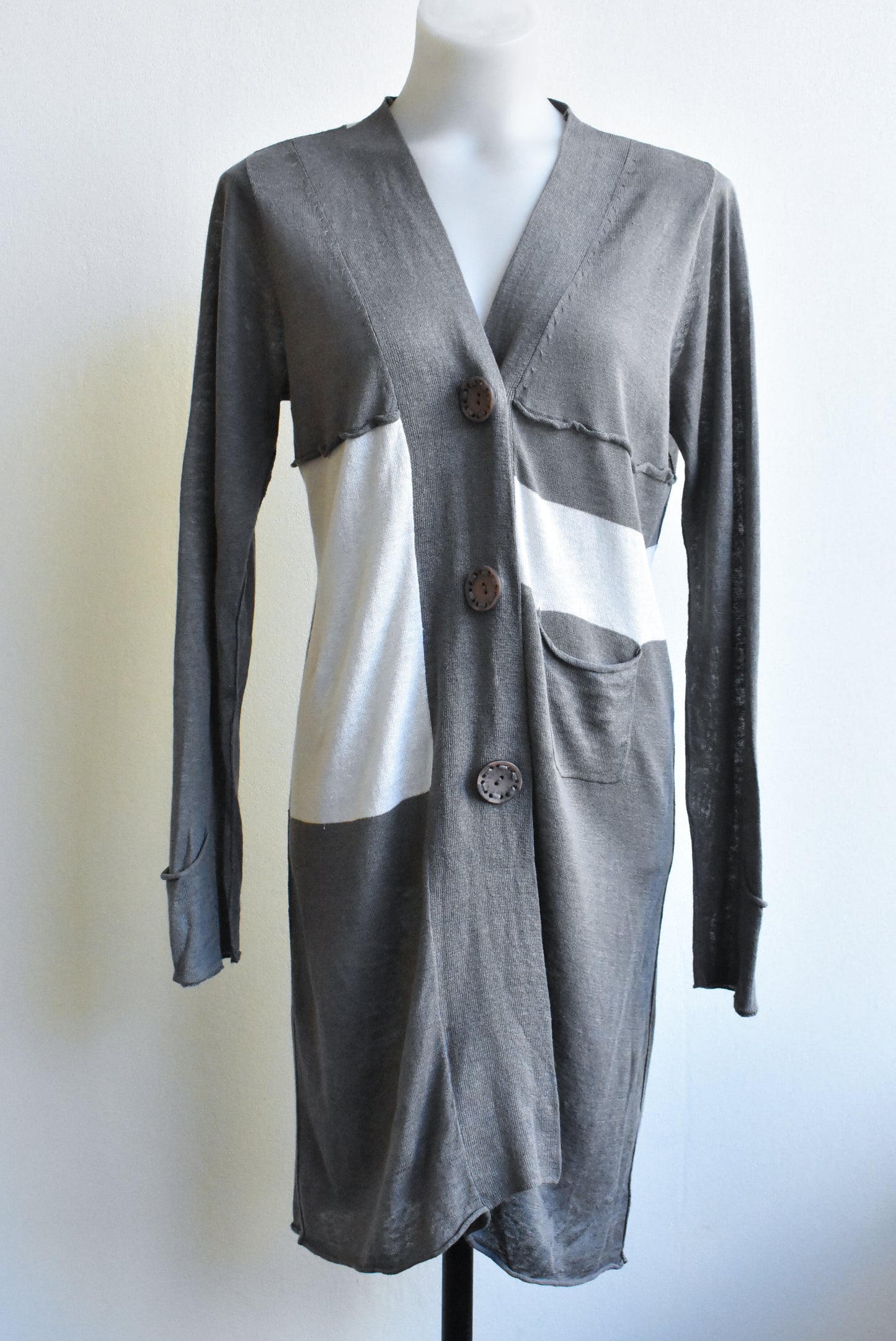 Verge patchwork cardigan, size M