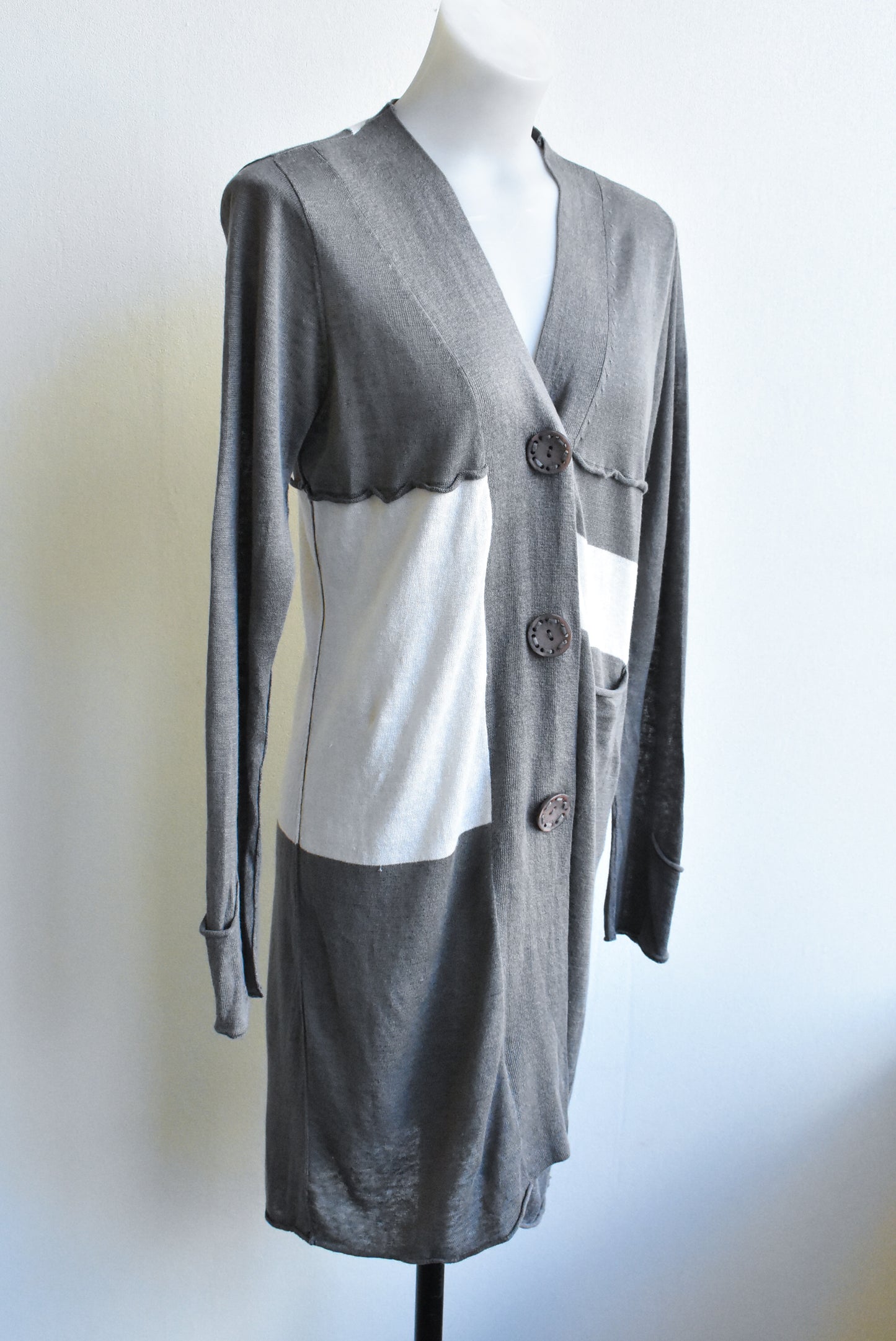 Verge patchwork cardigan, size M