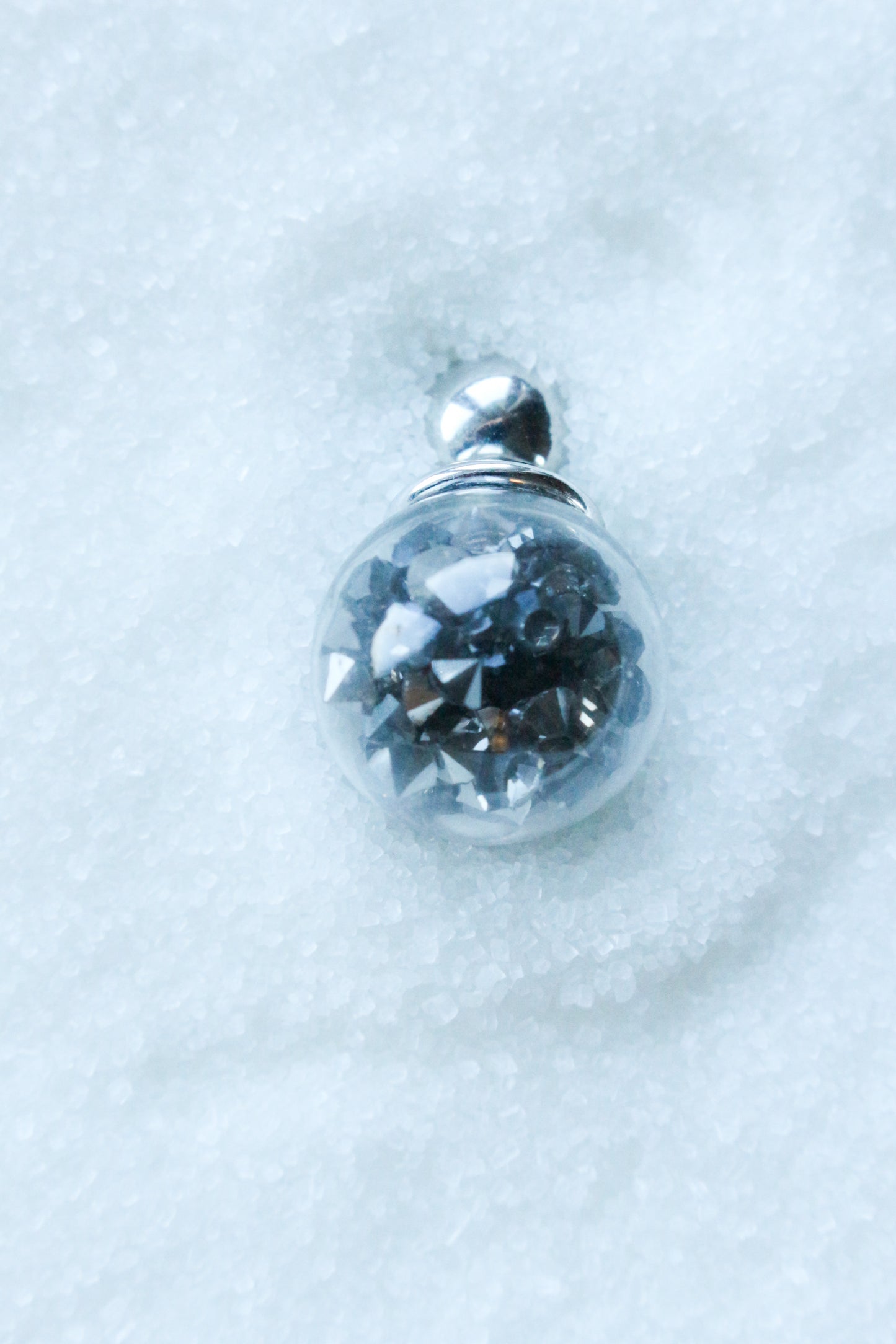 Fun 'snow globe' earrings
