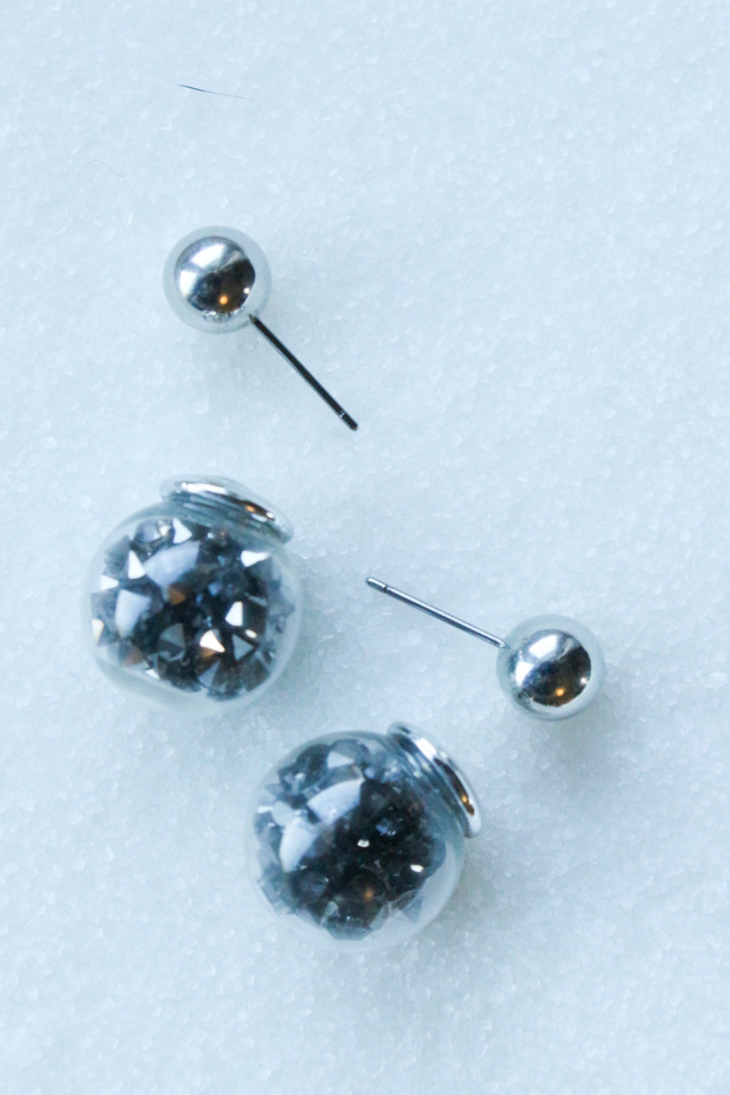 Fun 'snow globe' earrings