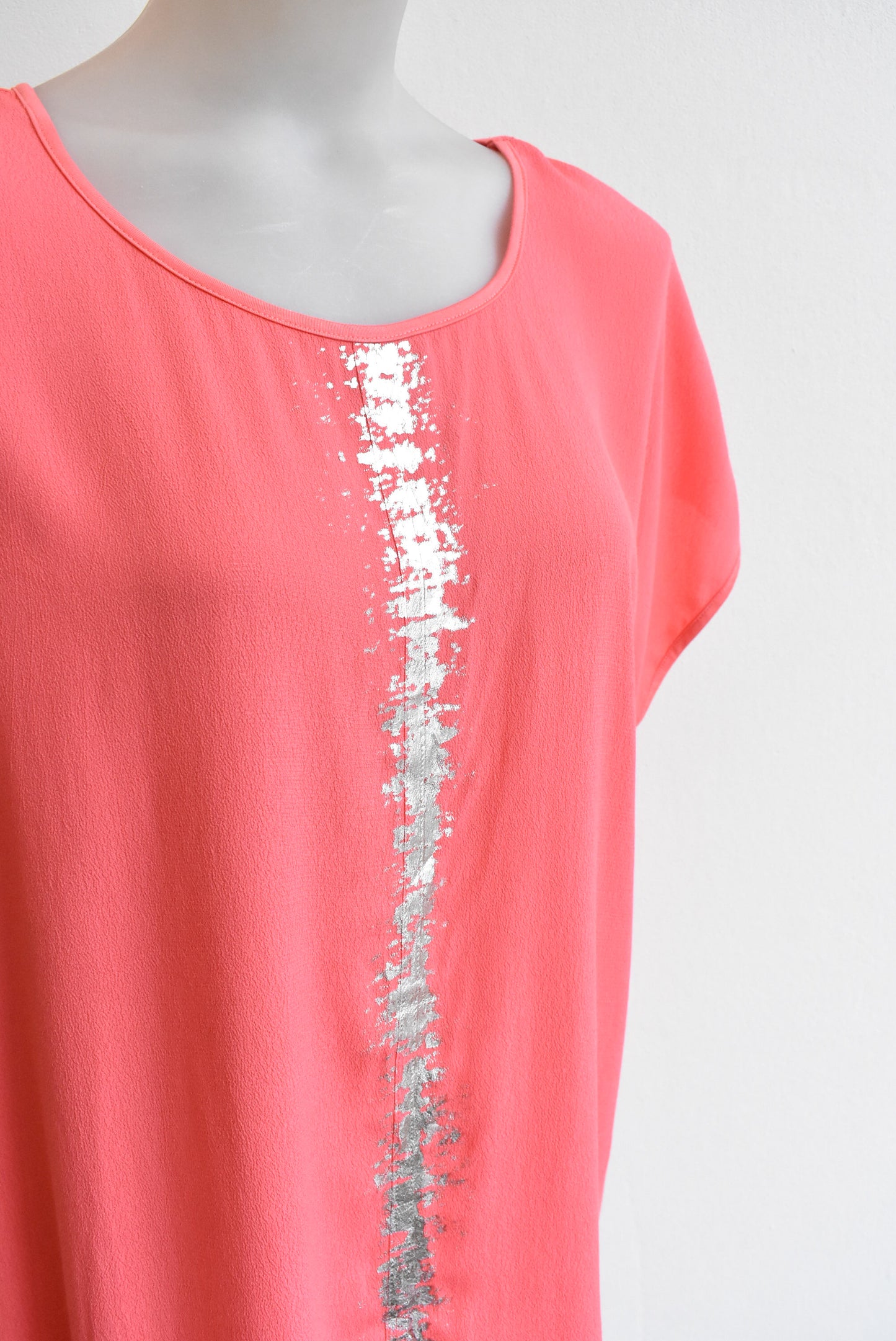 Jigsaw coral pink top, size 12