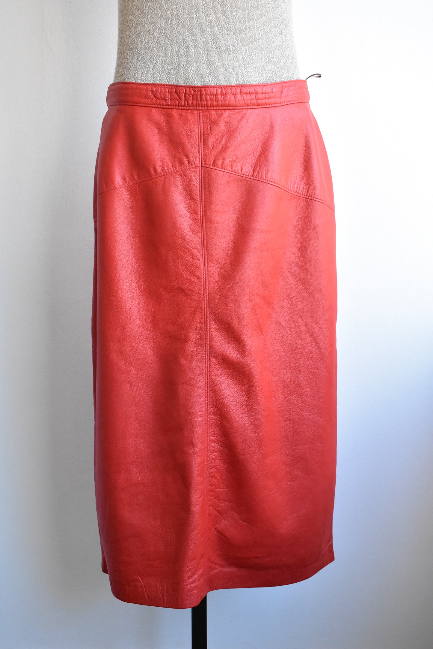 Retro Skin Deep handcrafted red leather 2 piece, NZ Made, M/L