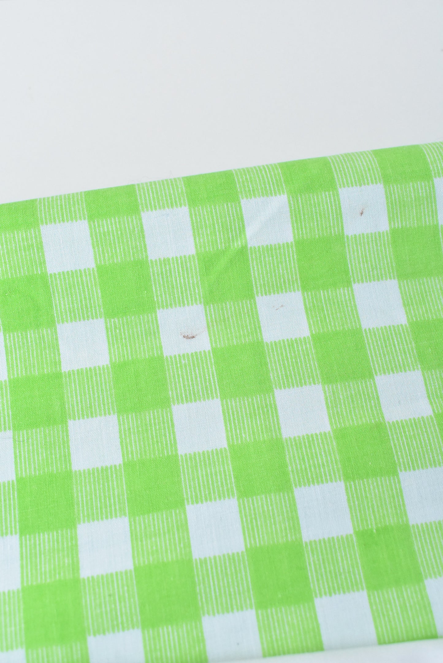 Retro USA gingham double flat sheet