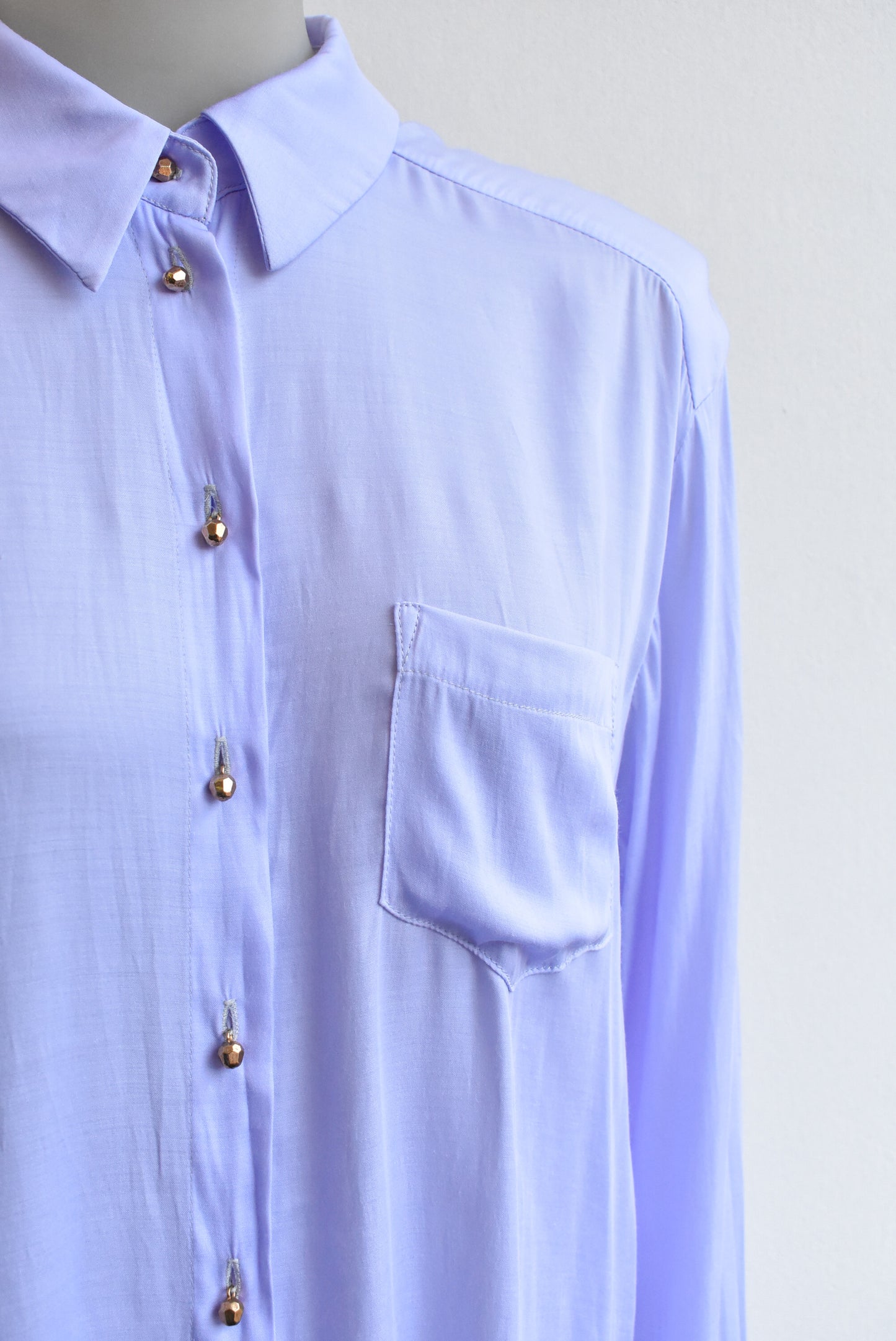 Liam lilac cut-out shirt, size M