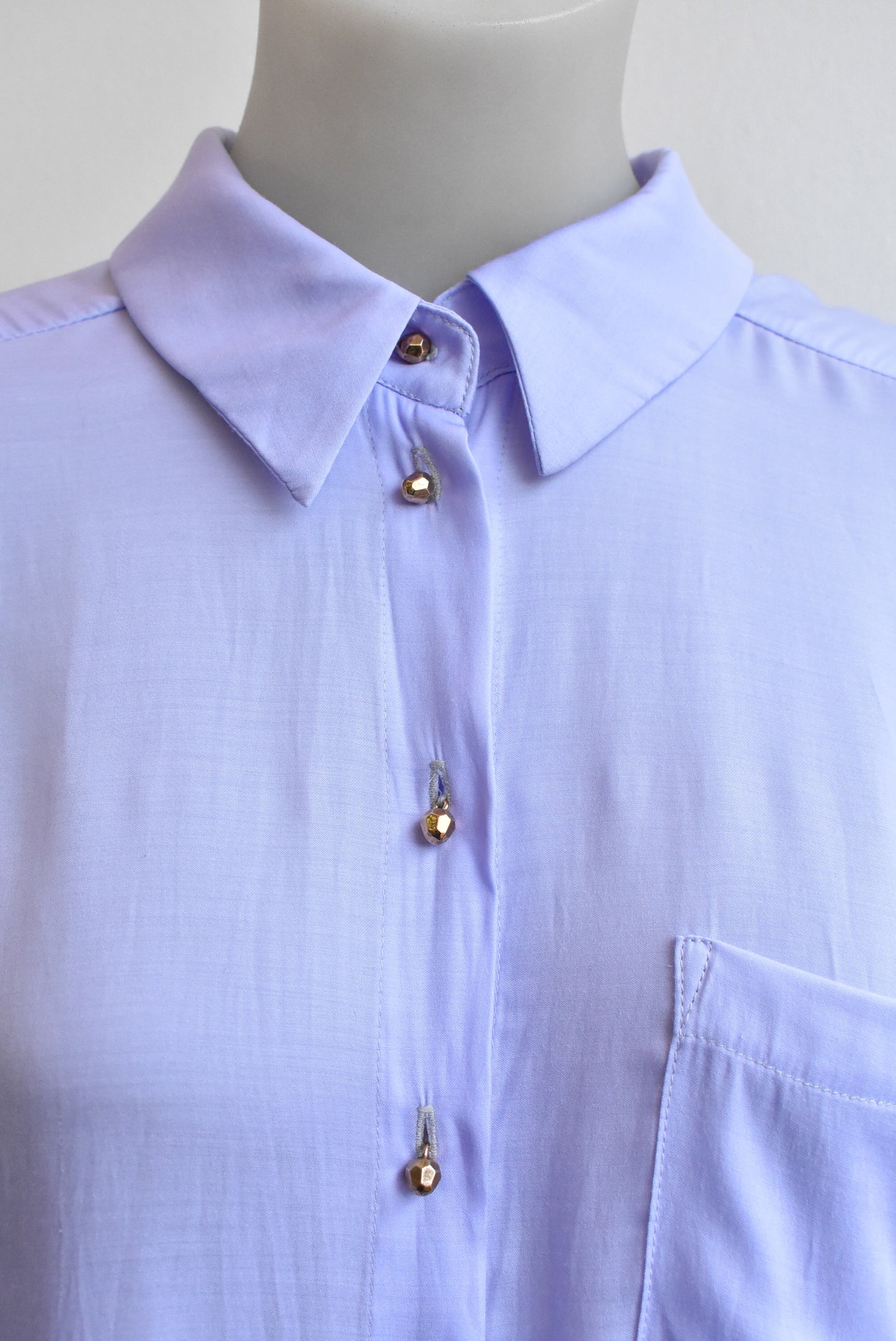 Liam lilac cut-out shirt, size M