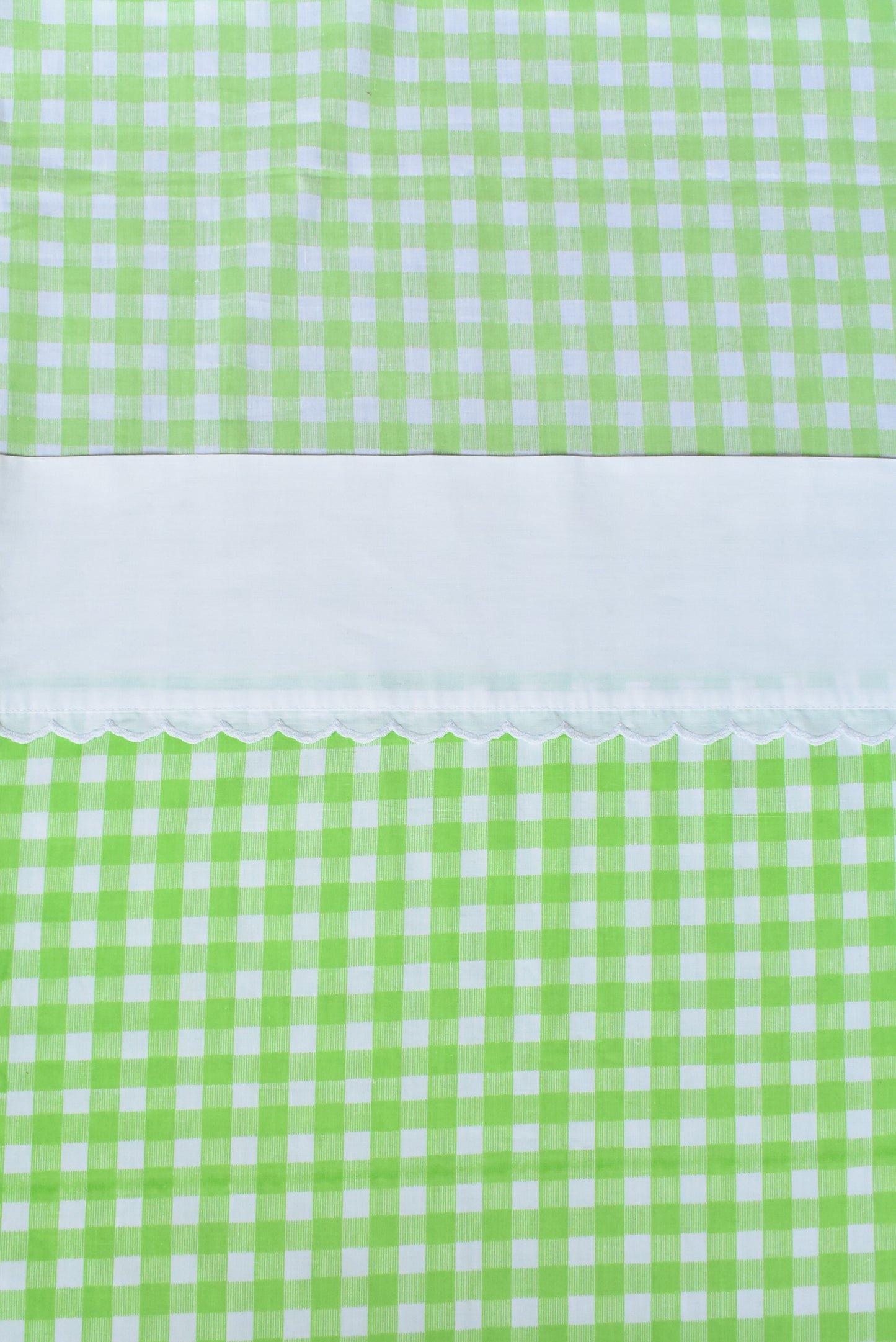 Retro USA gingham double flat sheet
