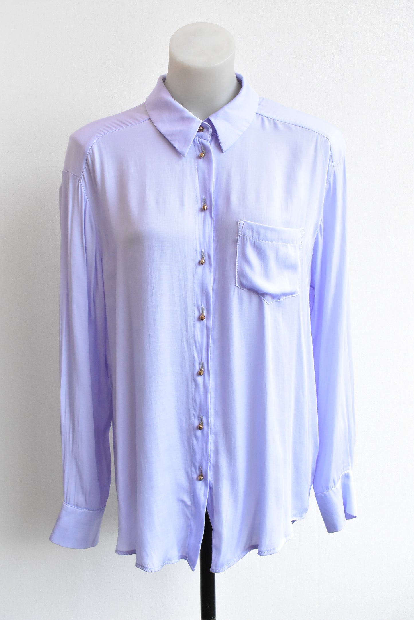 Liam lilac cut-out shirt, size M