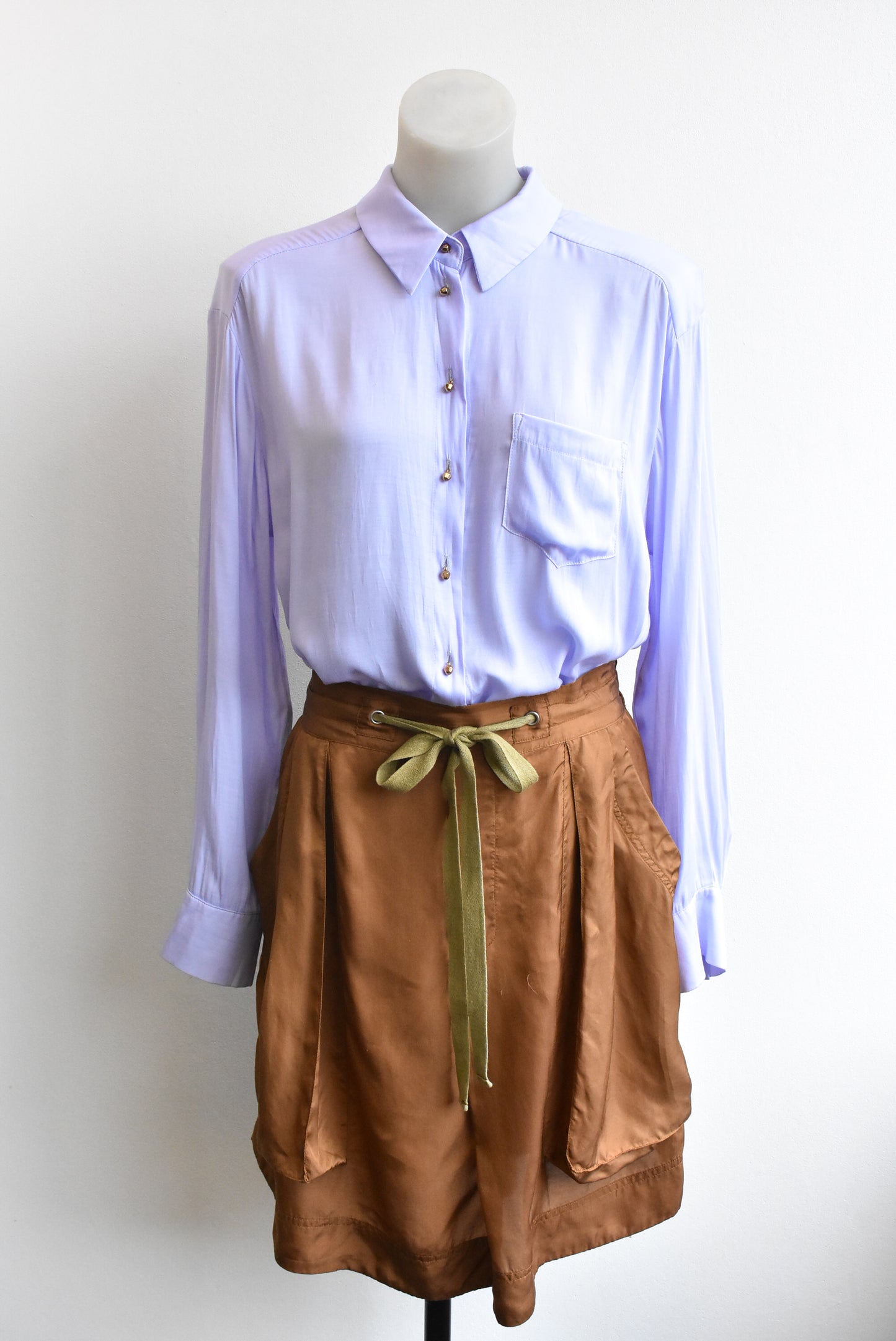 Liam lilac cut-out shirt, size M