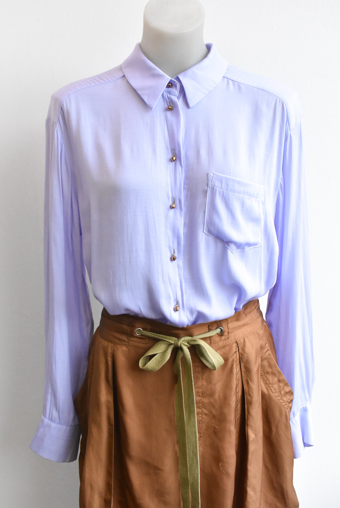 Liam lilac cut-out shirt, size M
