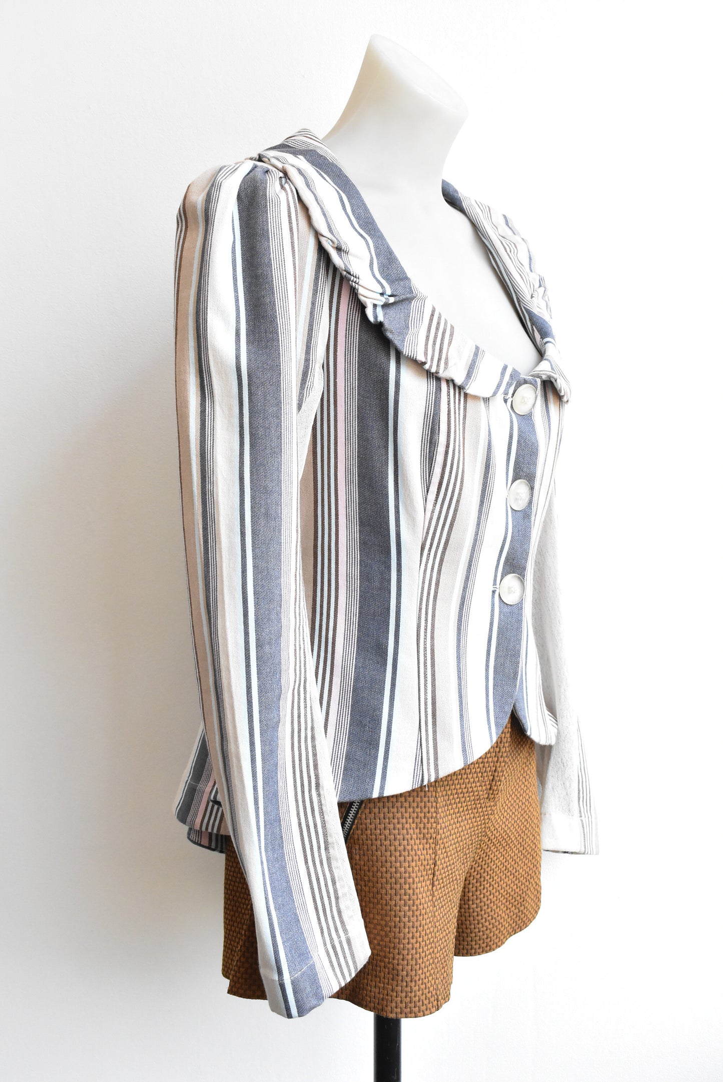 Annah Stretton multi coloured flare back blazer, size S