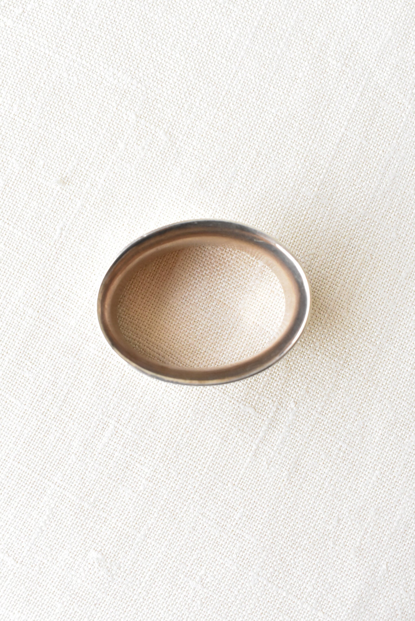 Silver coloured napkin holder