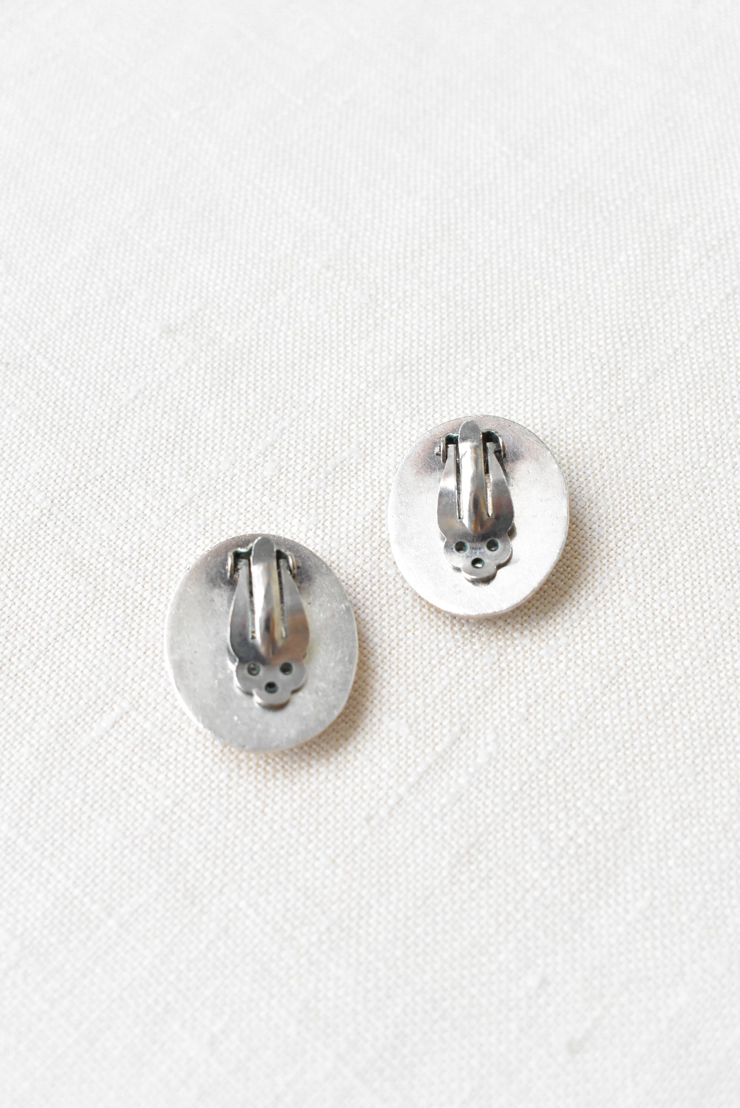 Retro Mexican 925 silver clip-on earrings