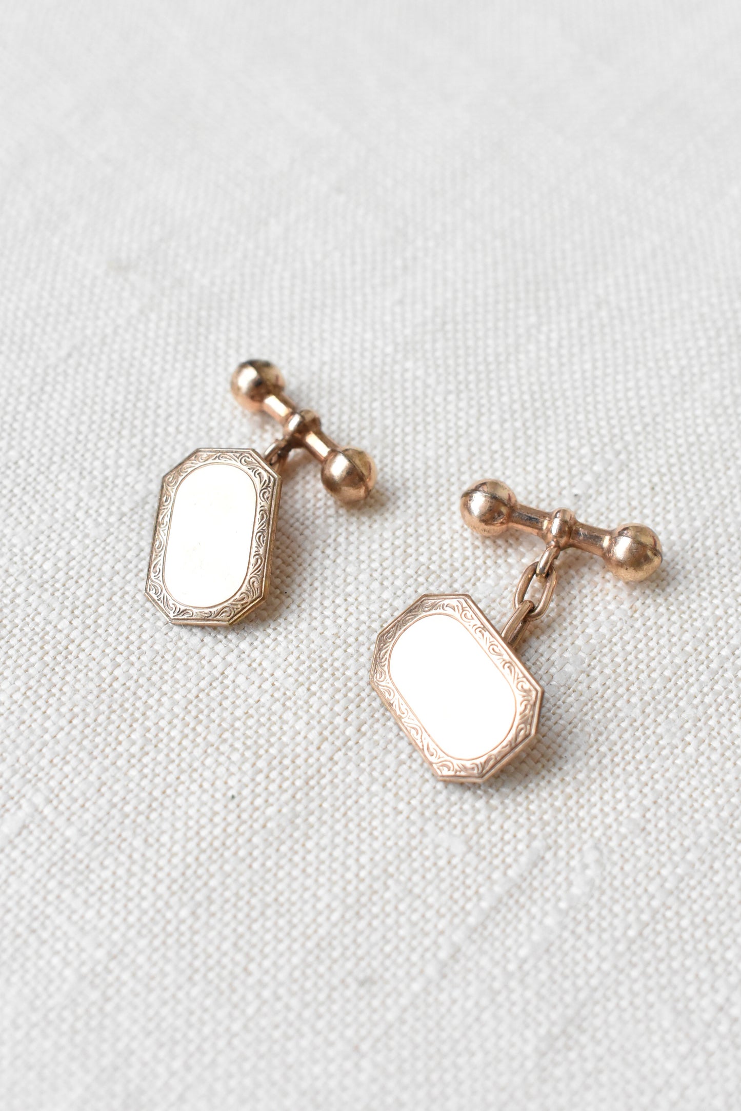 Vintage 10 Carat gold cufflinks
