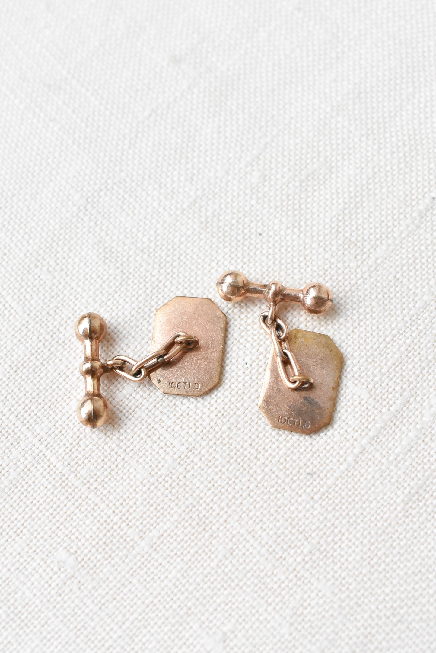 Vintage 10 Carat gold cufflinks