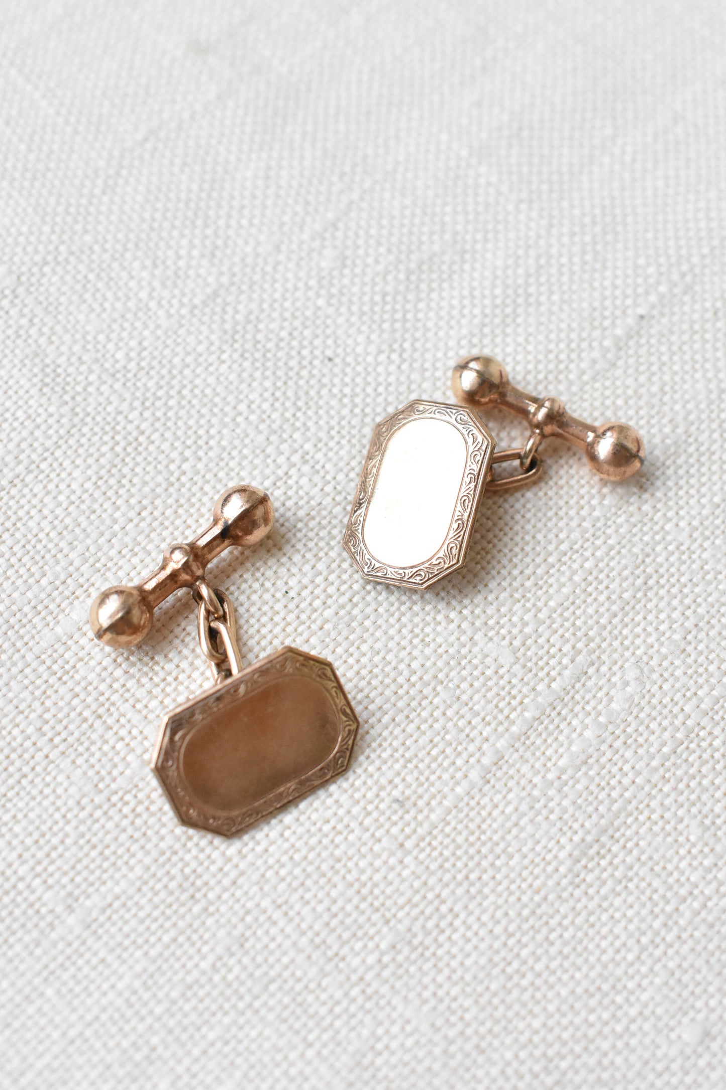 Vintage 10 Carat gold cufflinks