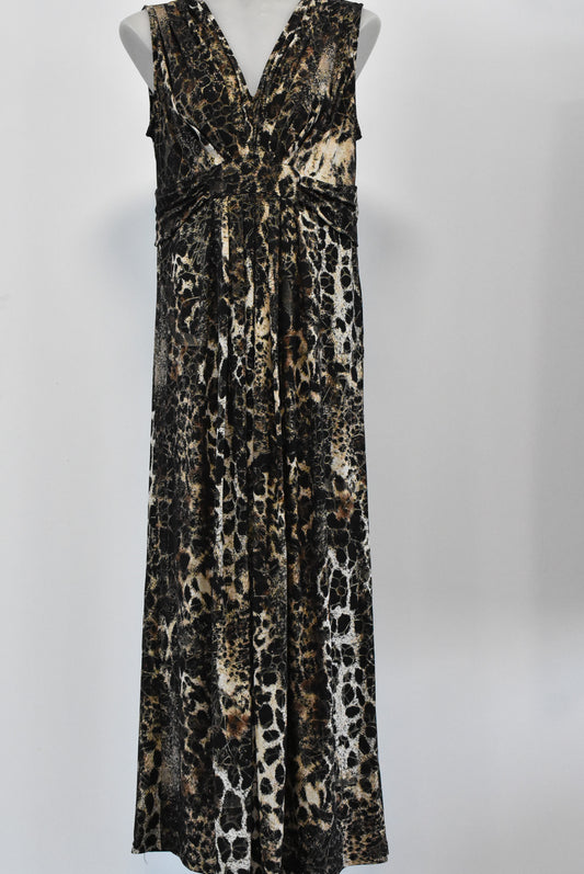 Ezibuy animal print maxi dress, L