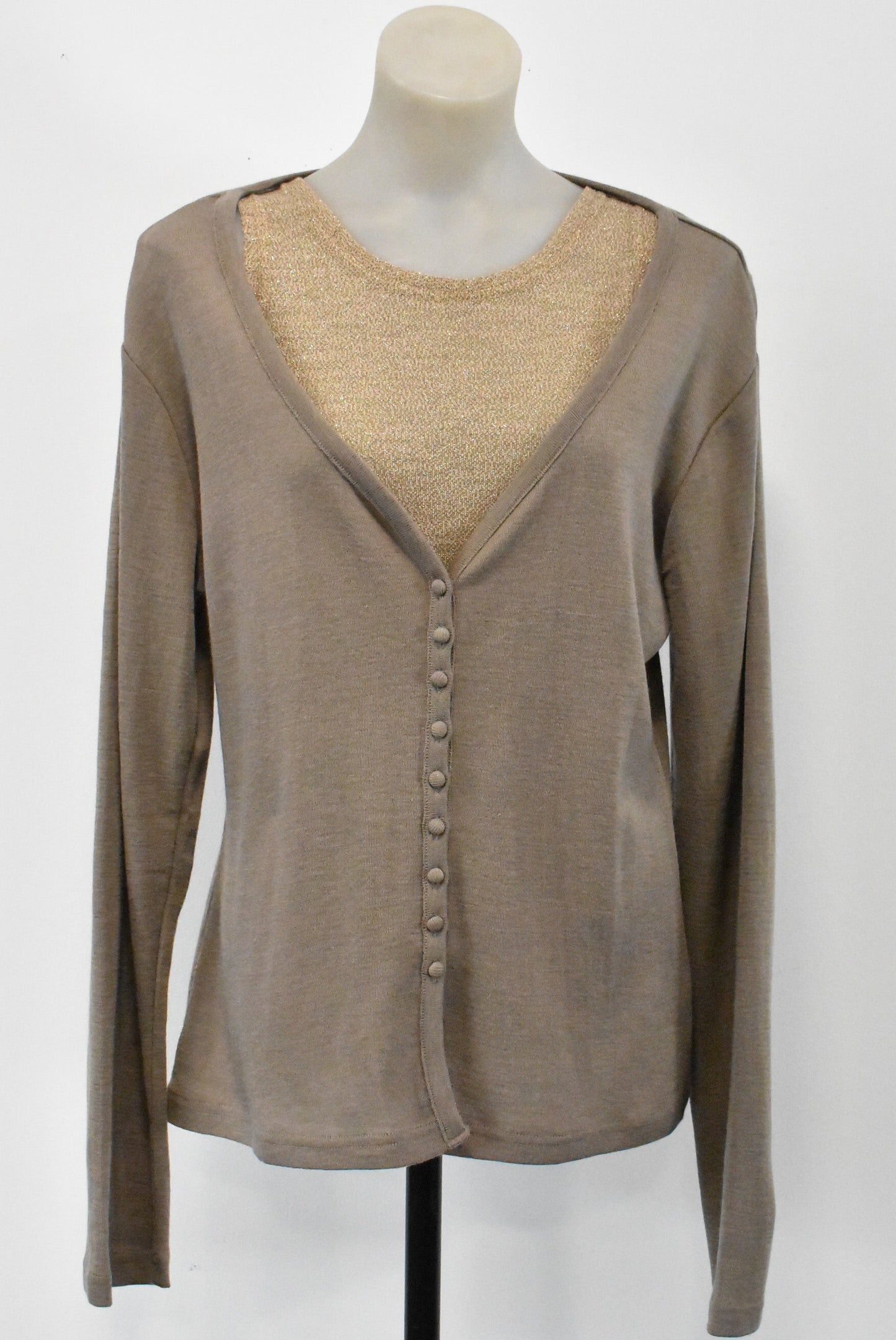 Merino Mode woollen cardigan, XL