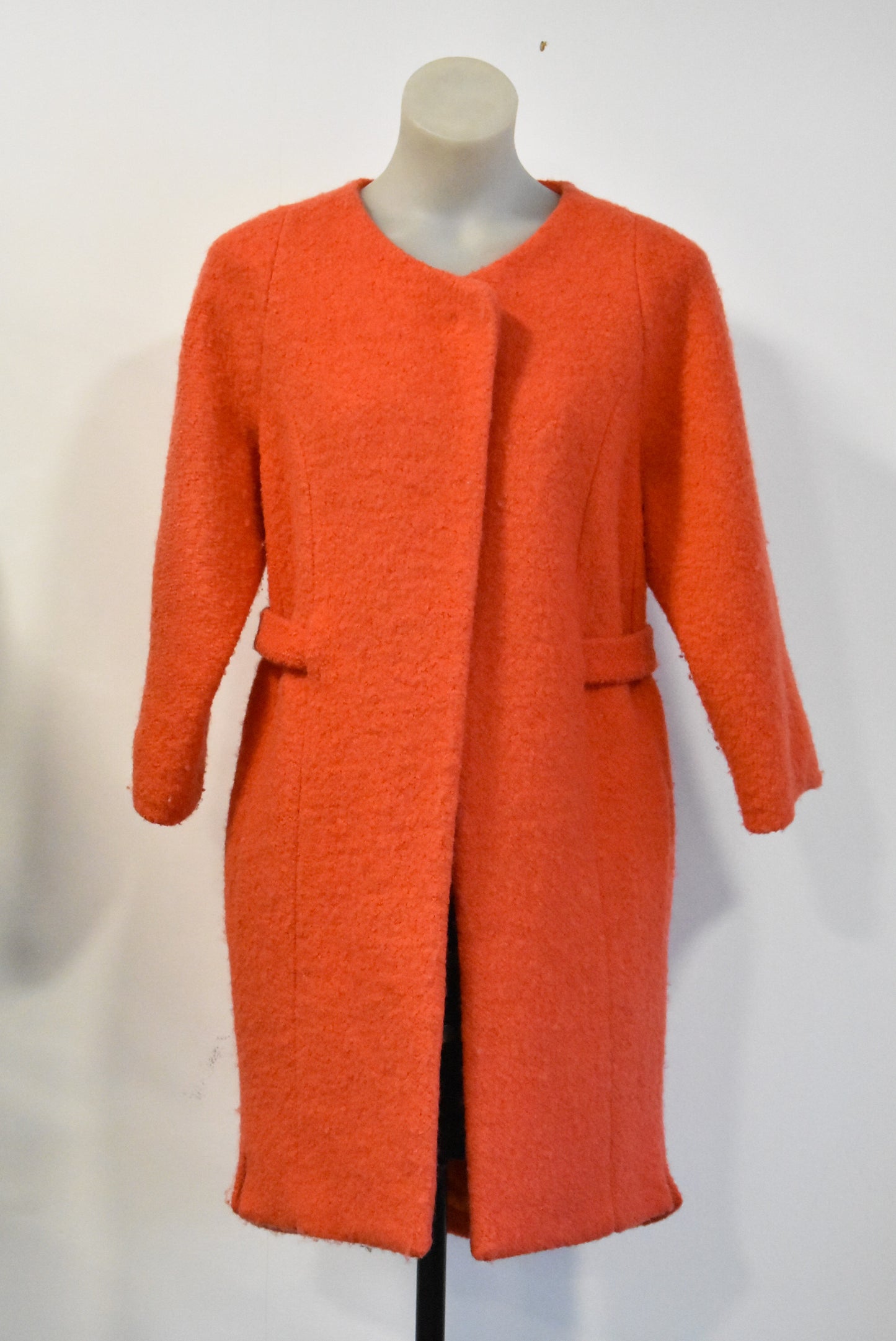 I.D.S orange bouclé coat, 6