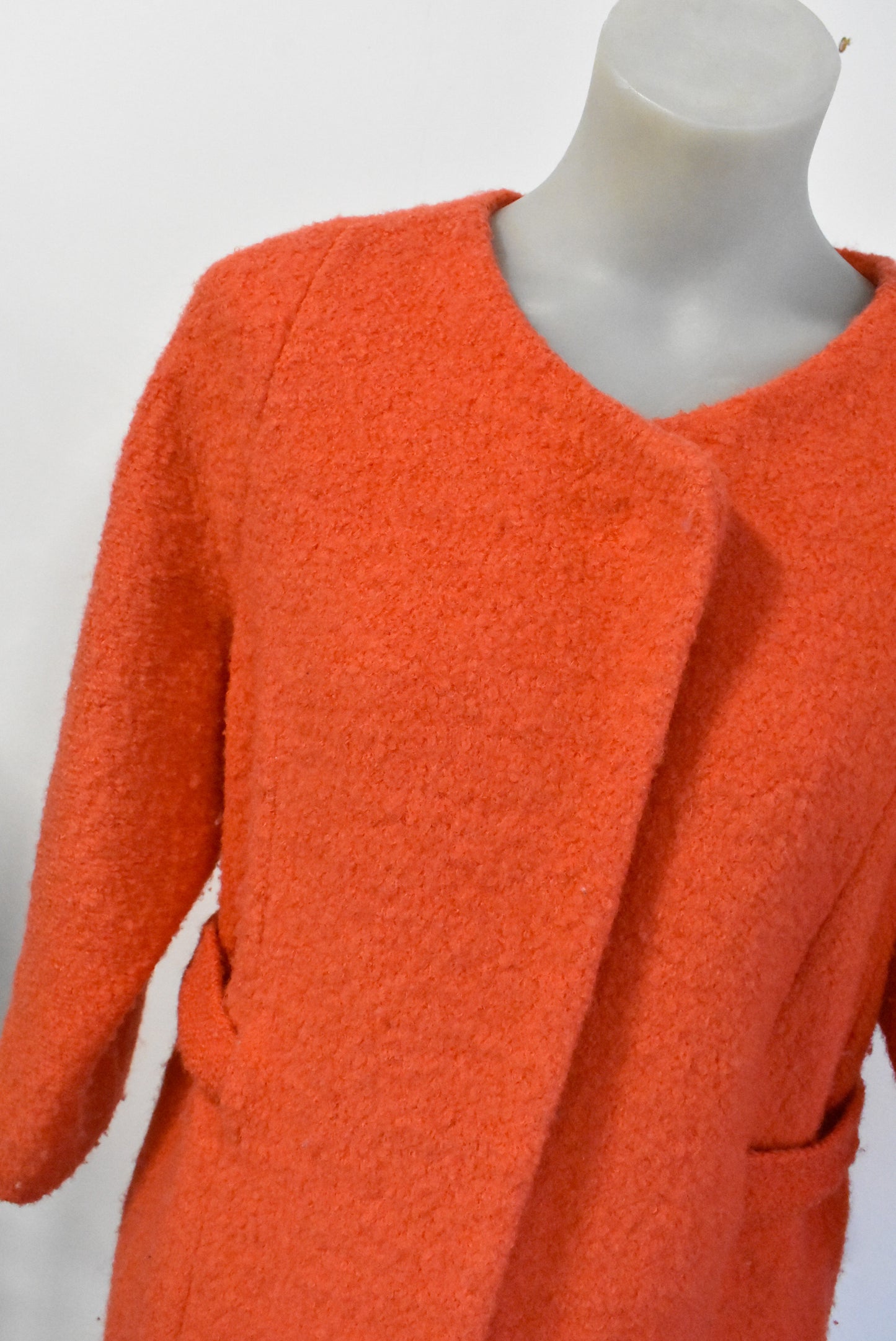 I.D.S orange bouclé coat, 6