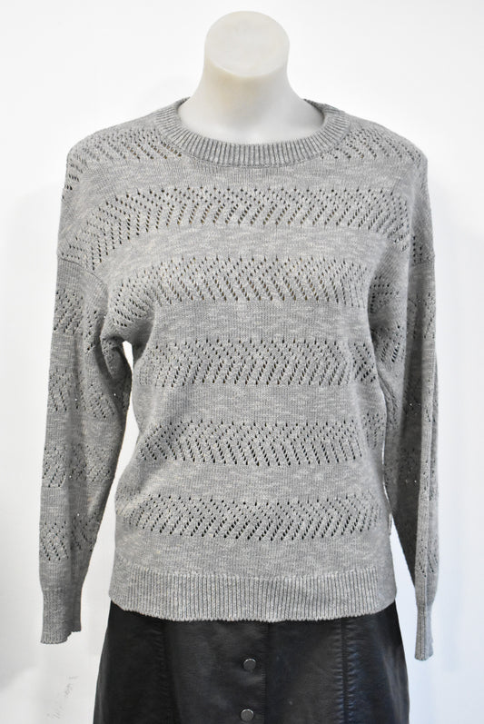 Swanndri grey cotton blend knit jumper, 8